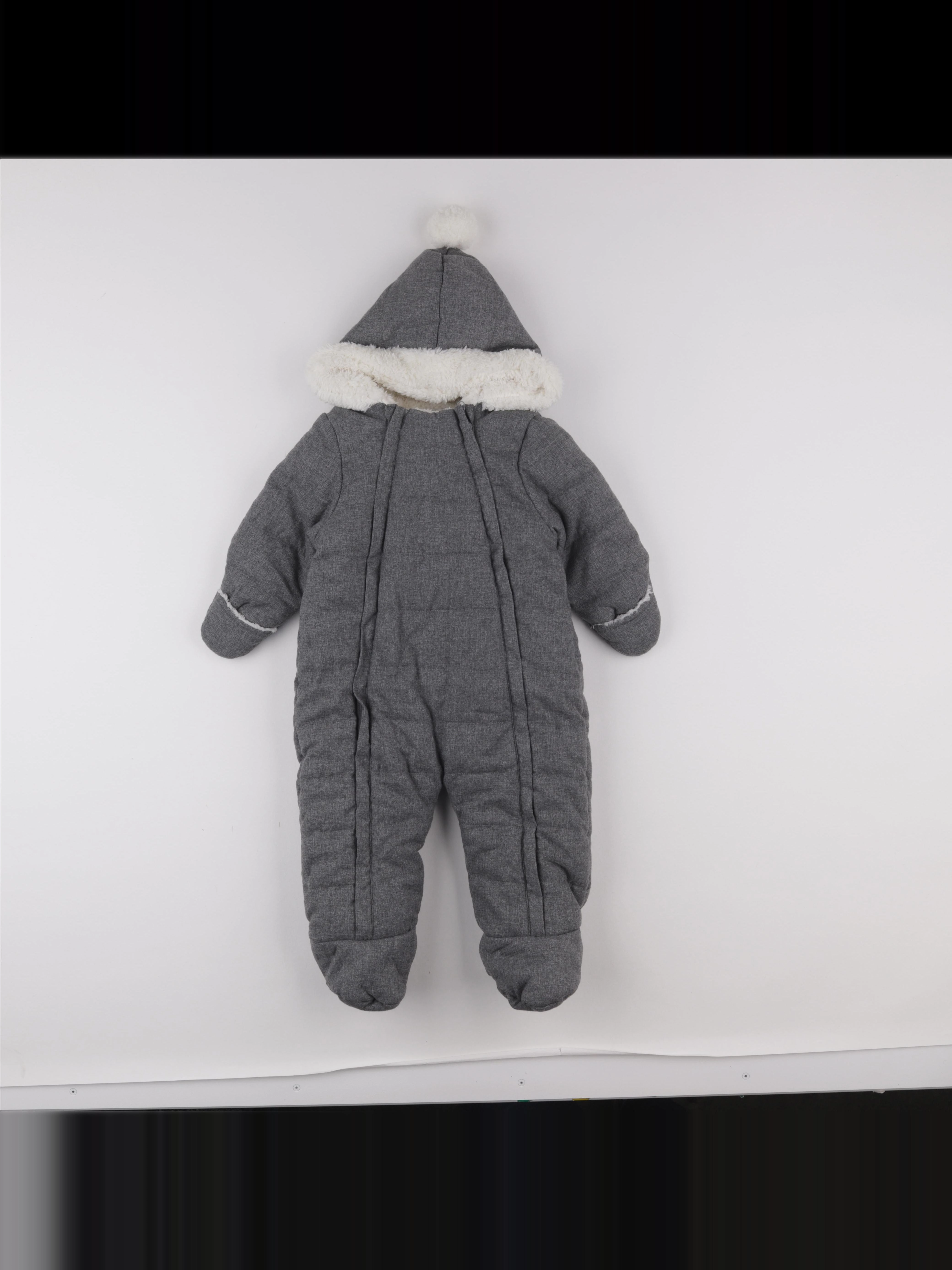 Vertbaudet - combi-pilote gris - 12 mois