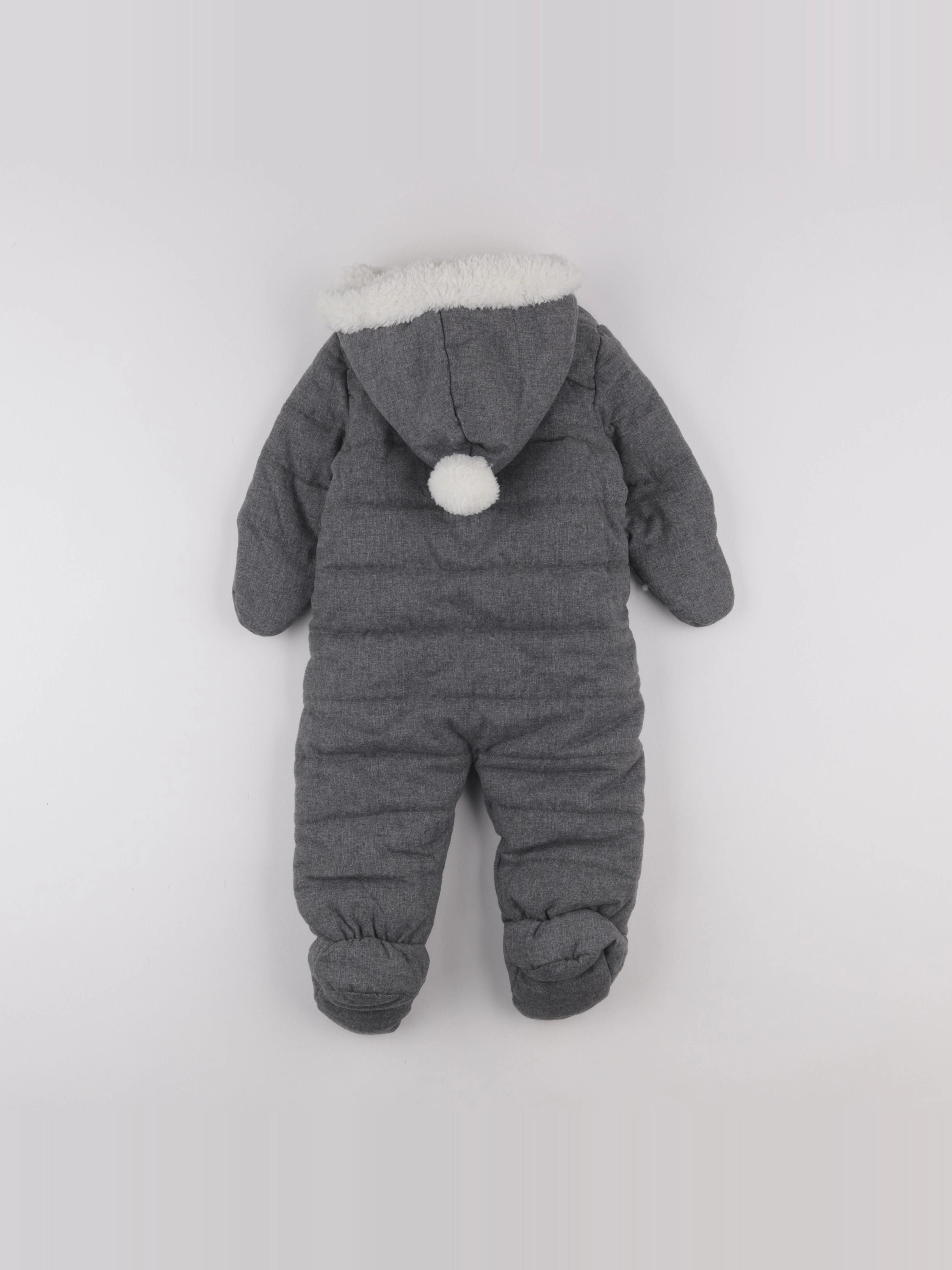 Vertbaudet - combi-pilote gris - 12 mois