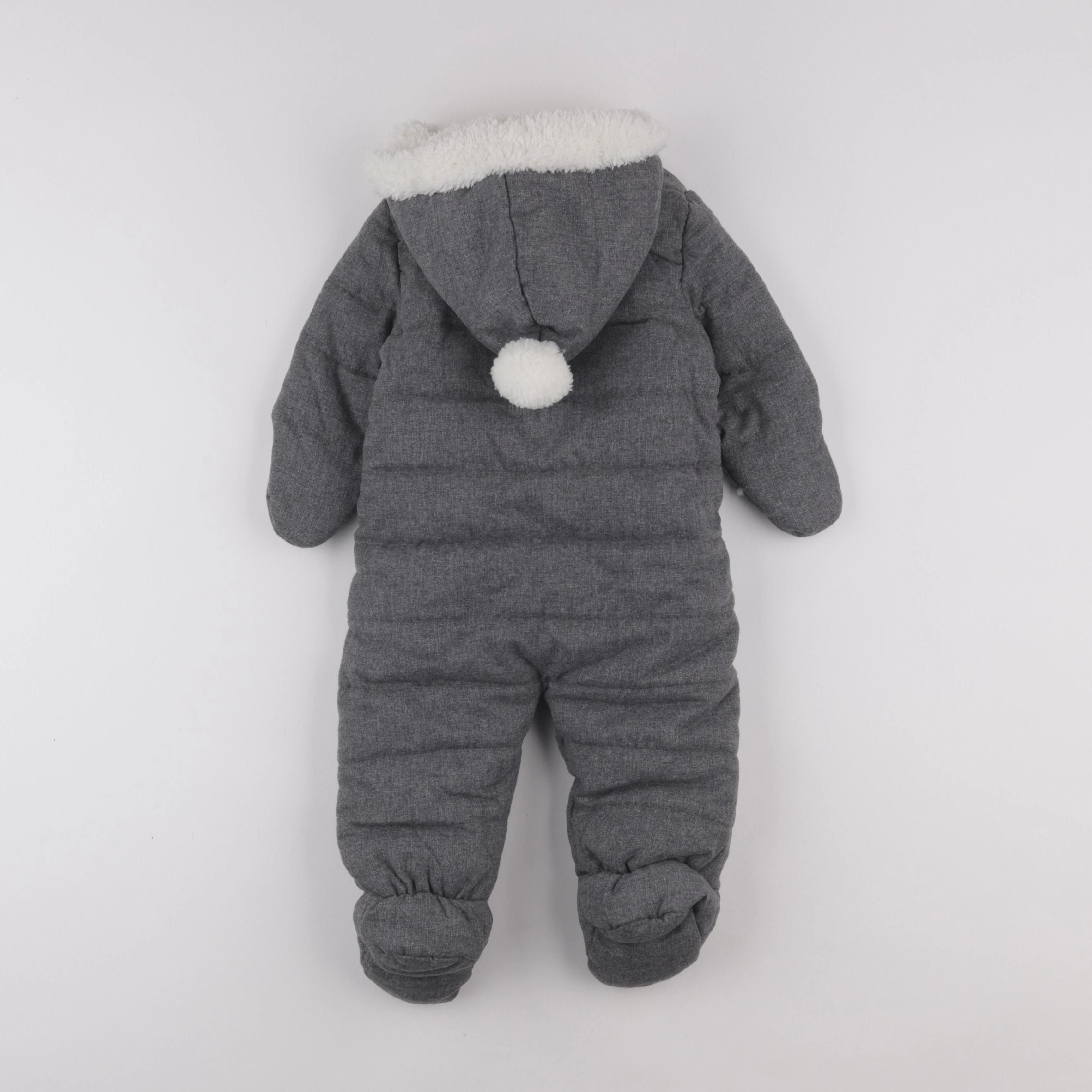 Vertbaudet - combi-pilote gris - 12 mois