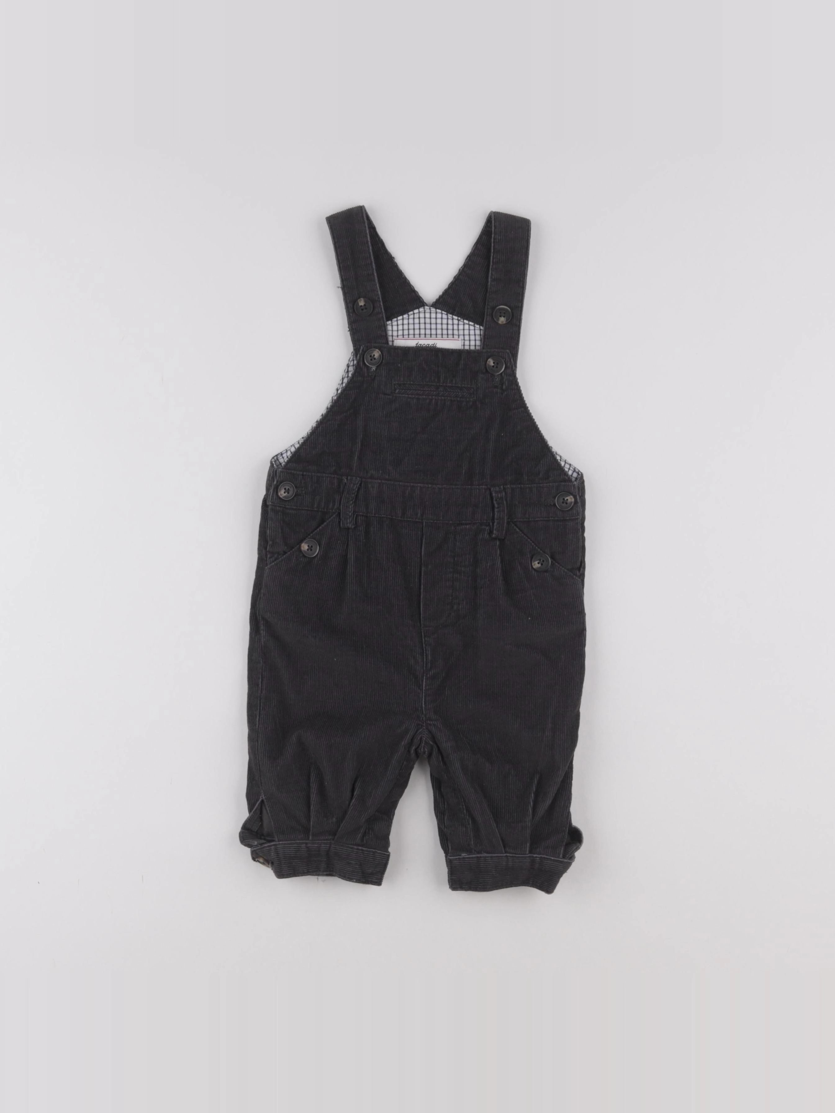 Jacadi - salopette gris - 6 mois