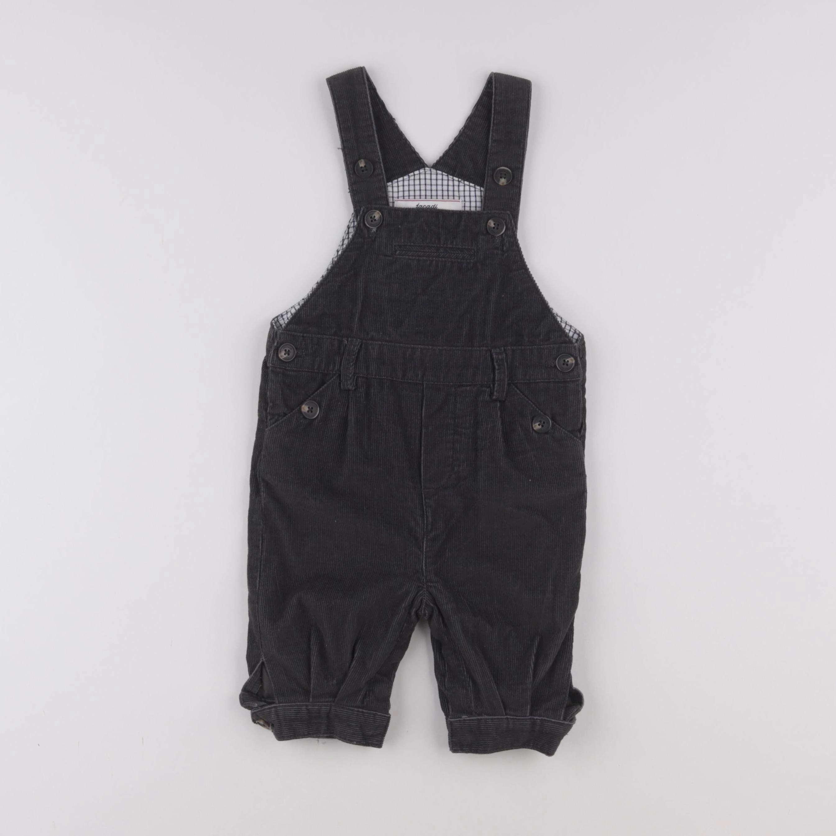 Jacadi - salopette gris - 6 mois