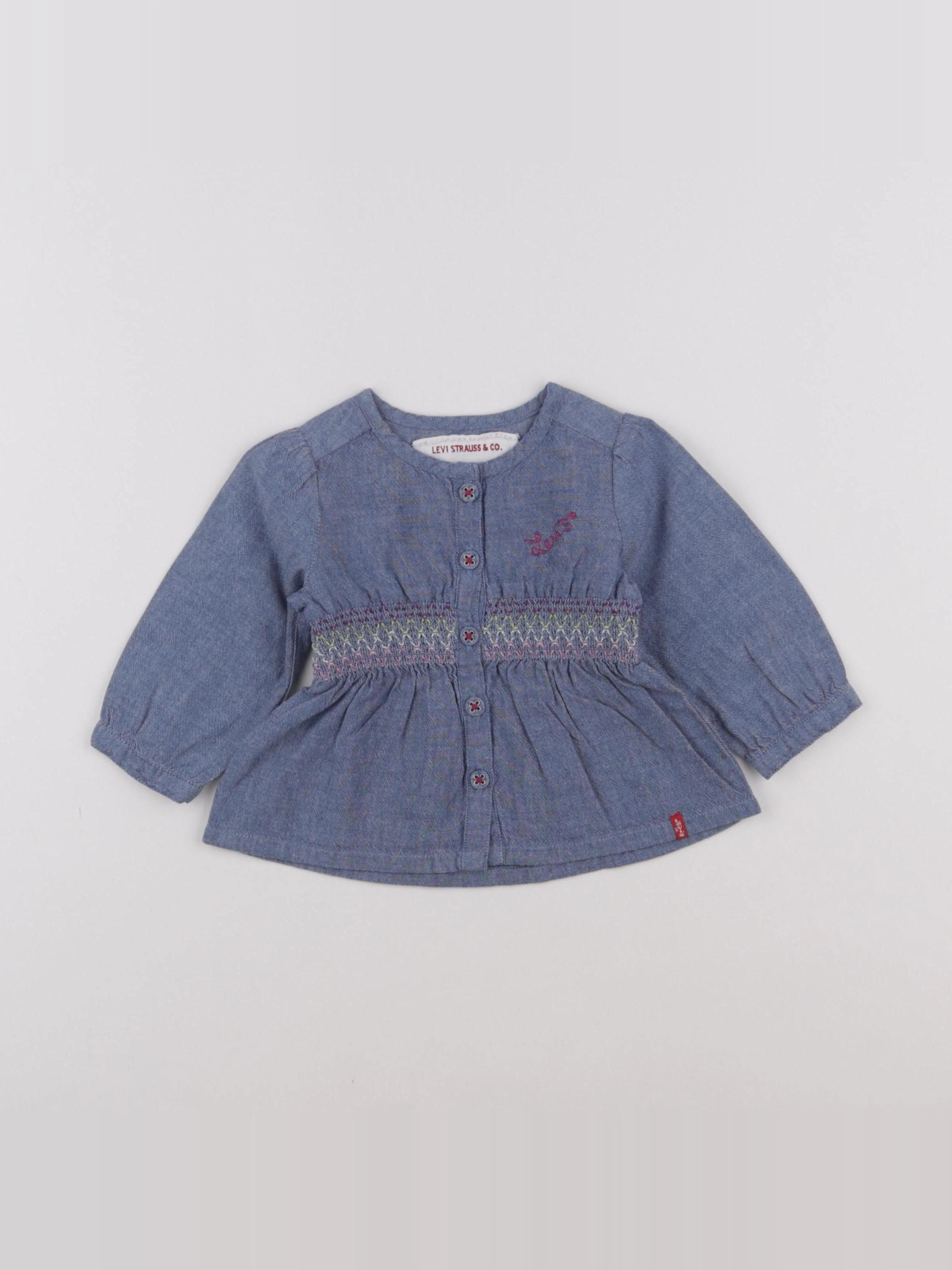 Levi's - blouse bleu - 6 mois