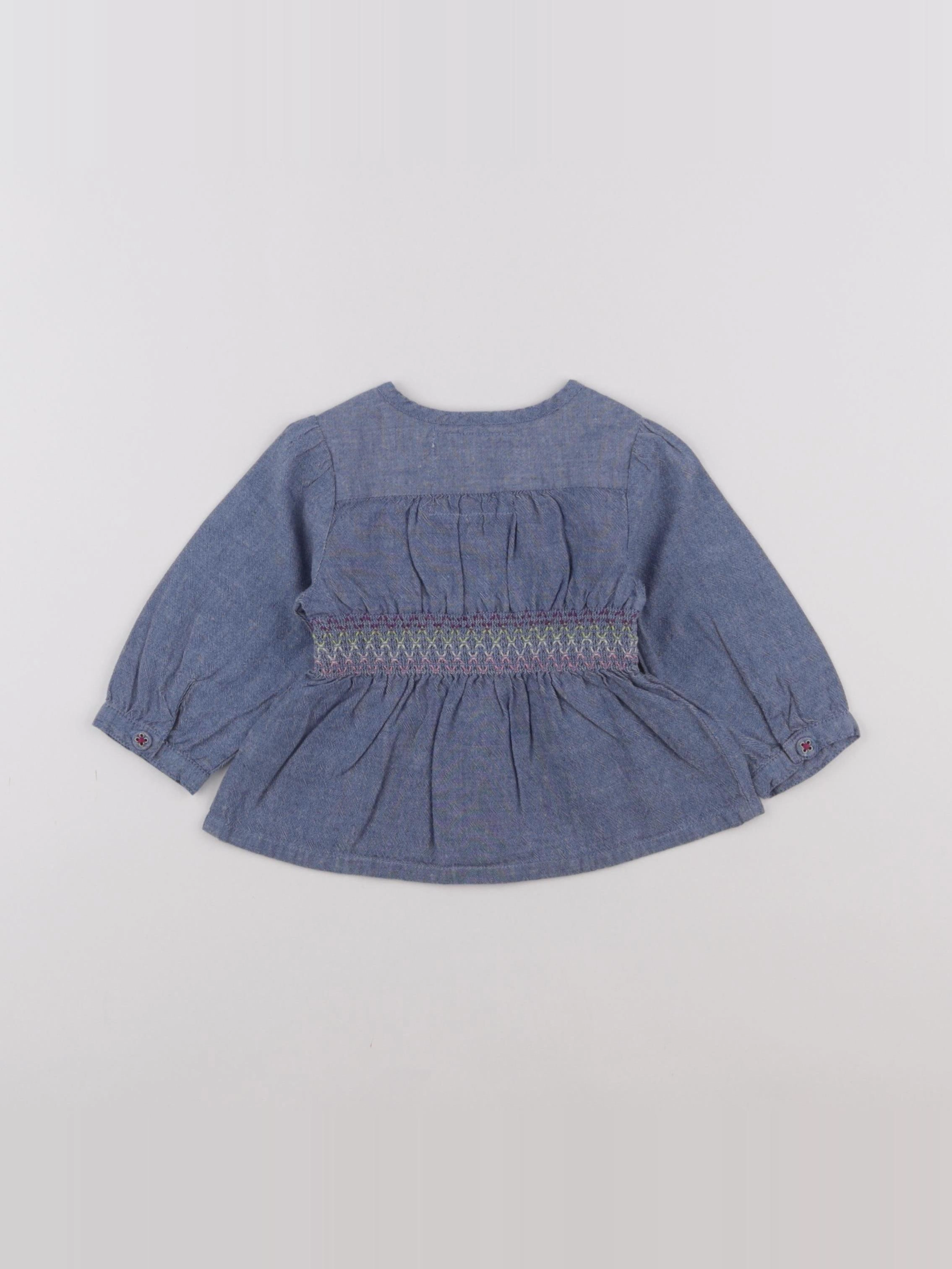 Levi's - blouse bleu - 6 mois