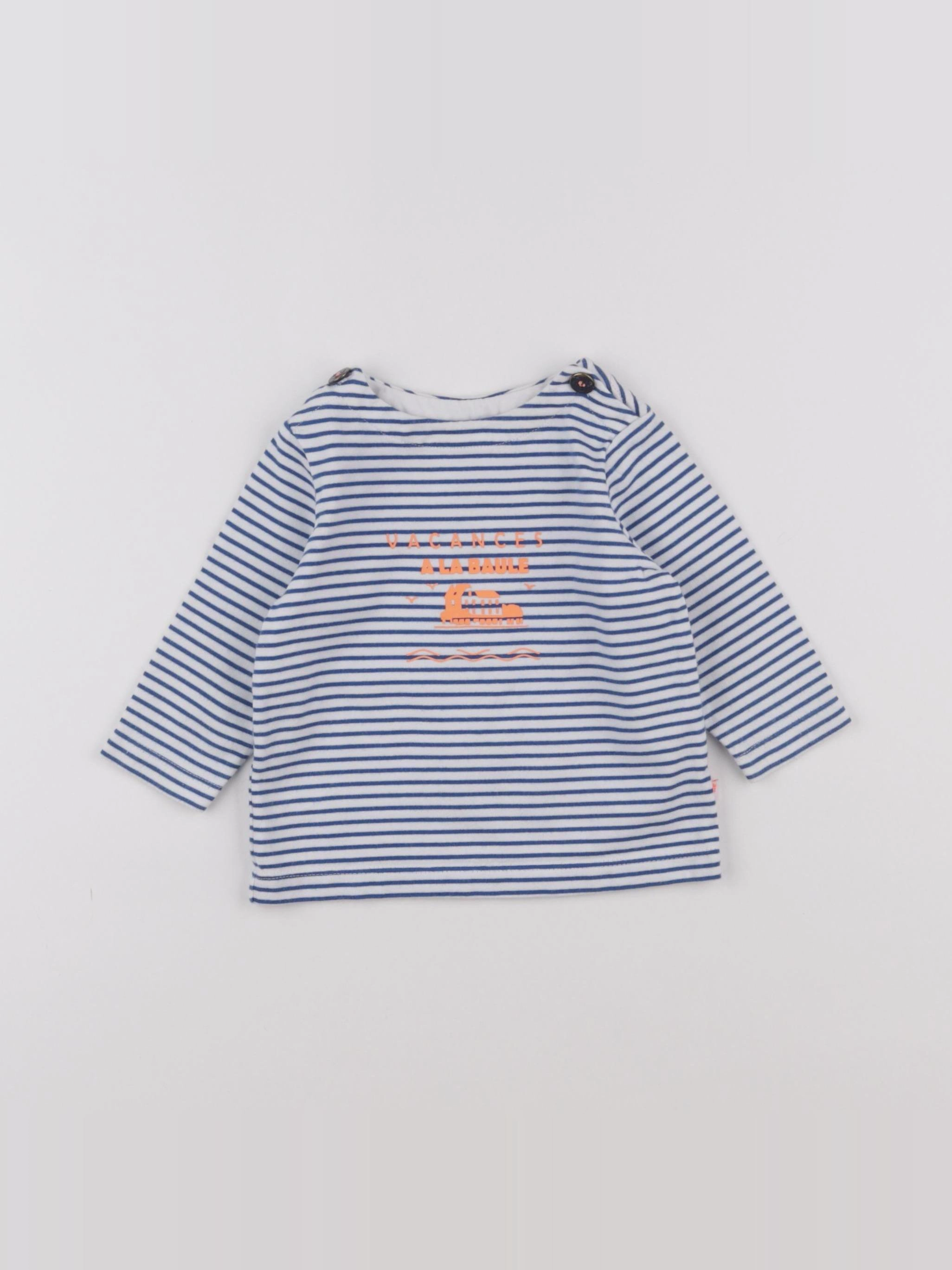 Jacadi - tee-shirt bleu - 6 mois