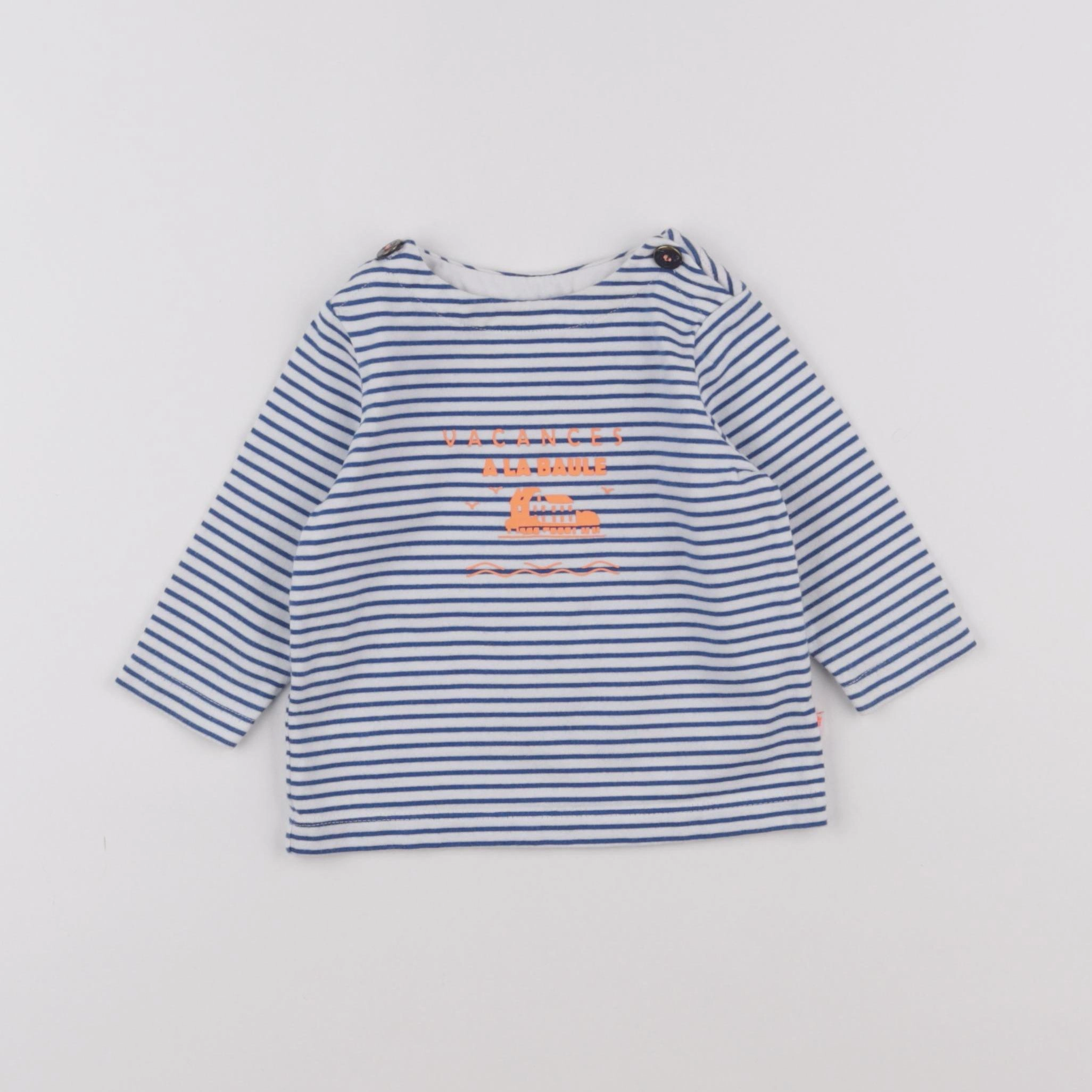 Jacadi - tee-shirt bleu - 6 mois