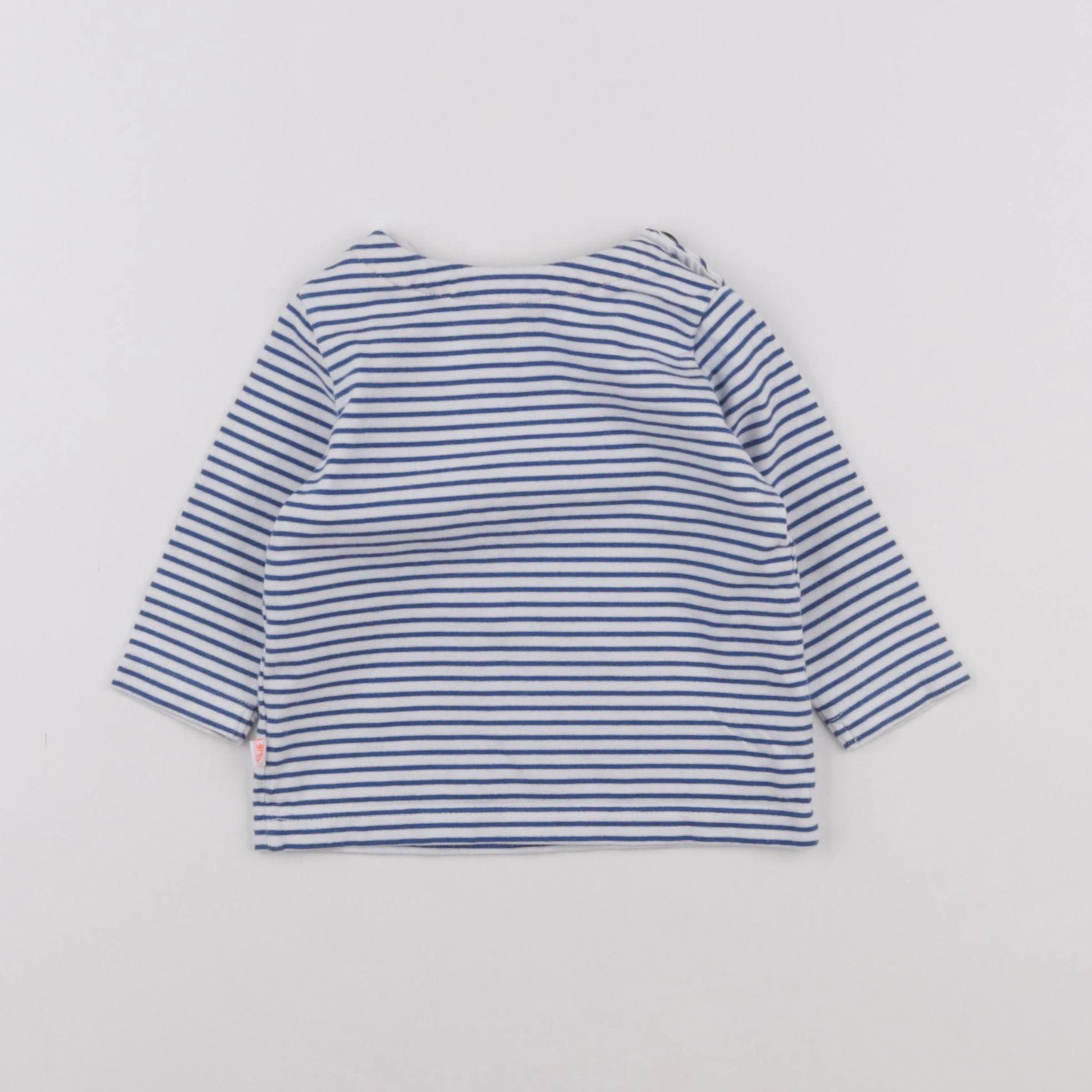 Jacadi - tee-shirt bleu - 6 mois