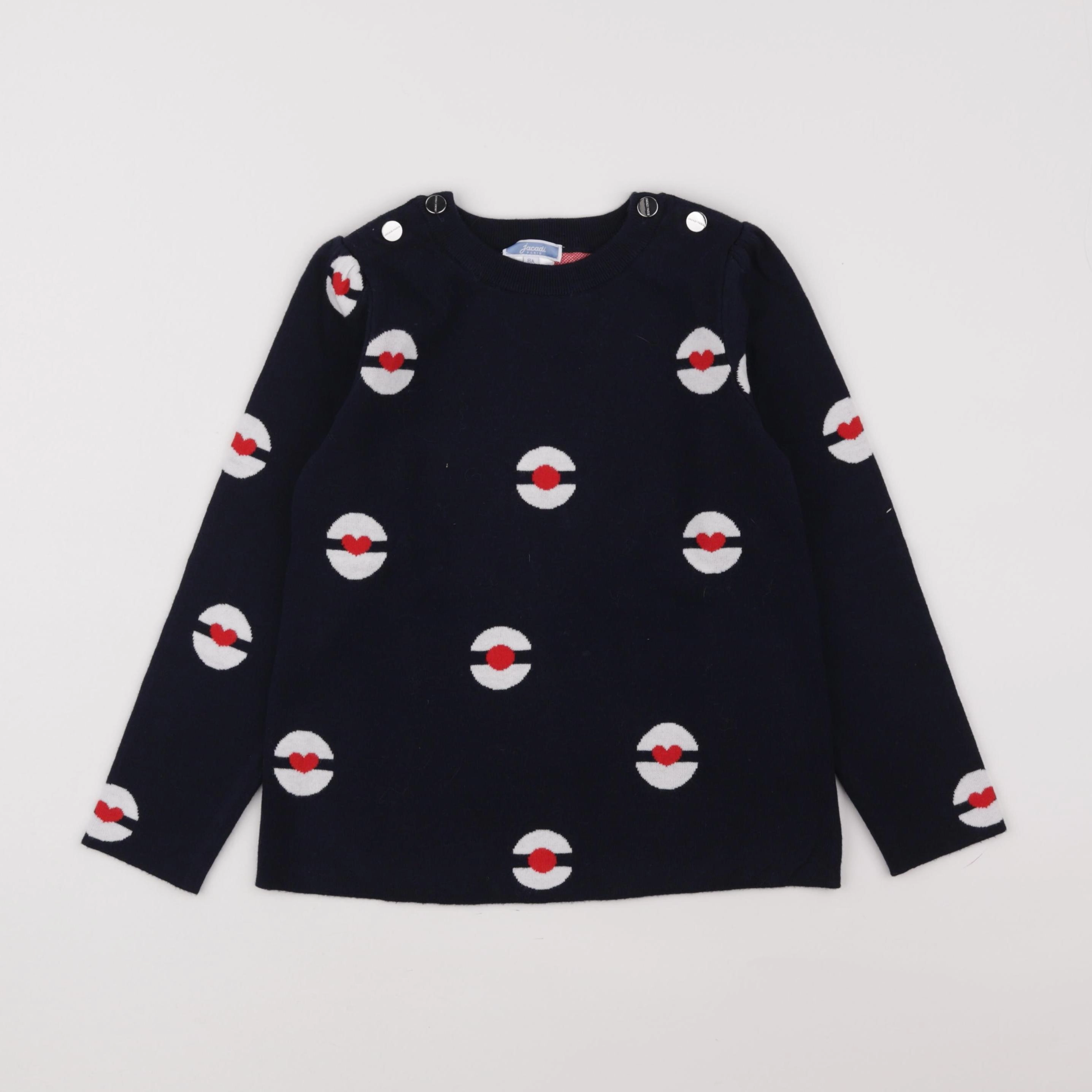 Jacadi - pull bleu - 8 ans
