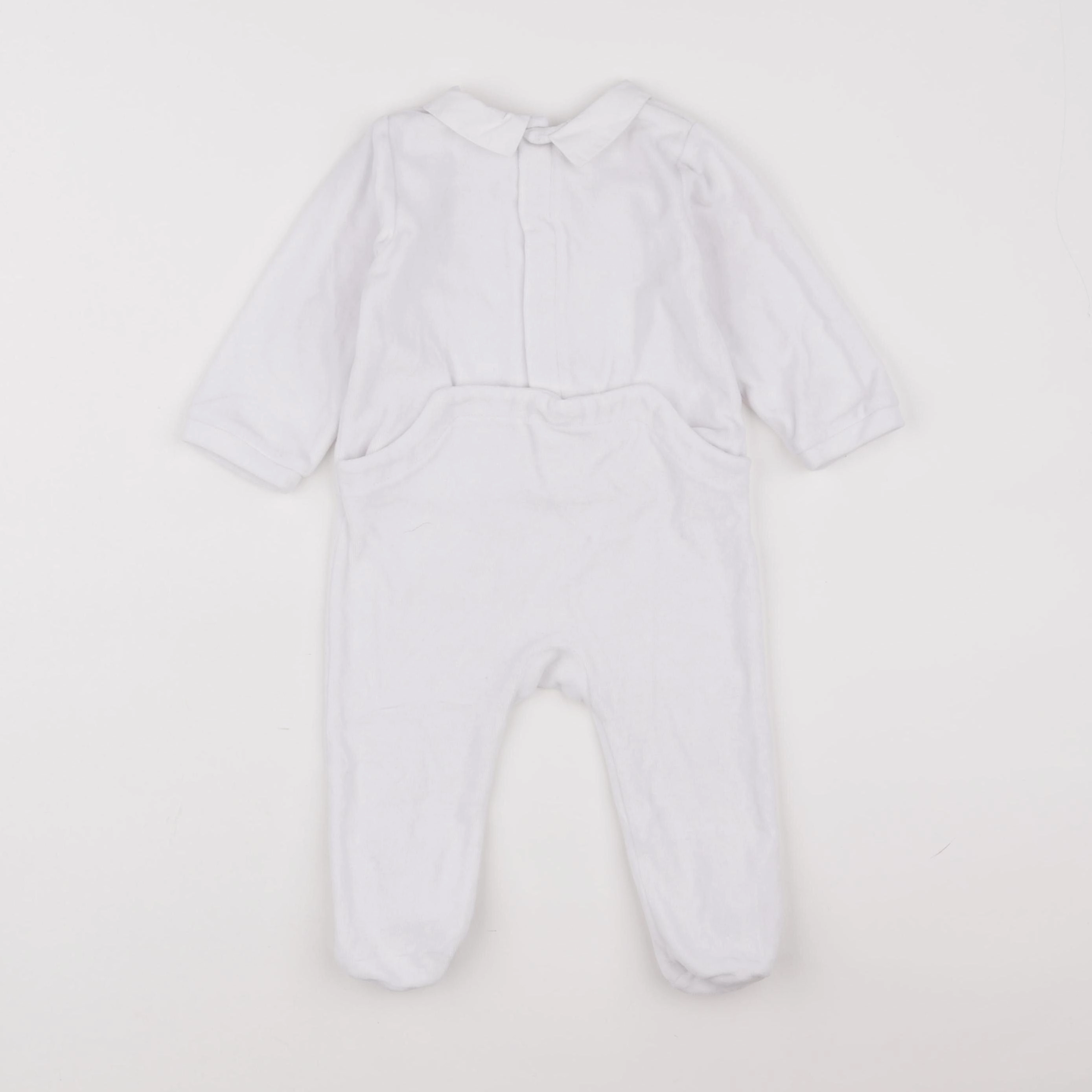 Jacadi - pyjama velours blanc - 9 mois