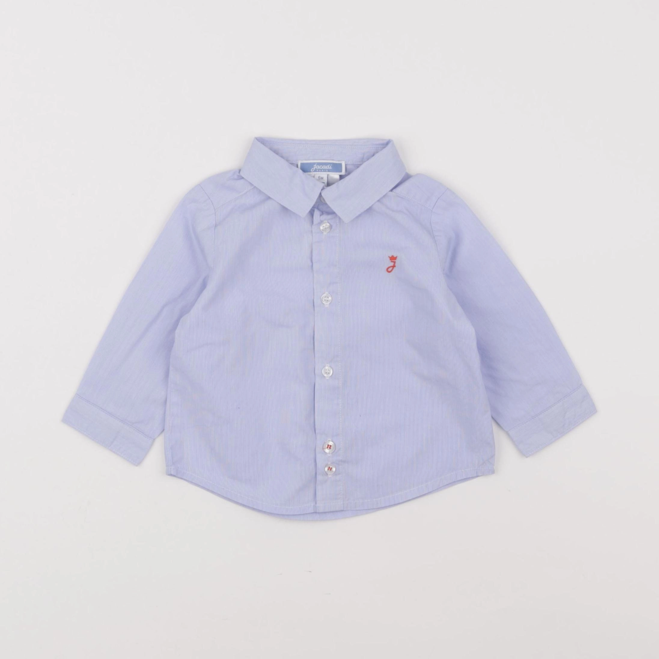 Jacadi - chemise bleu - 6 mois