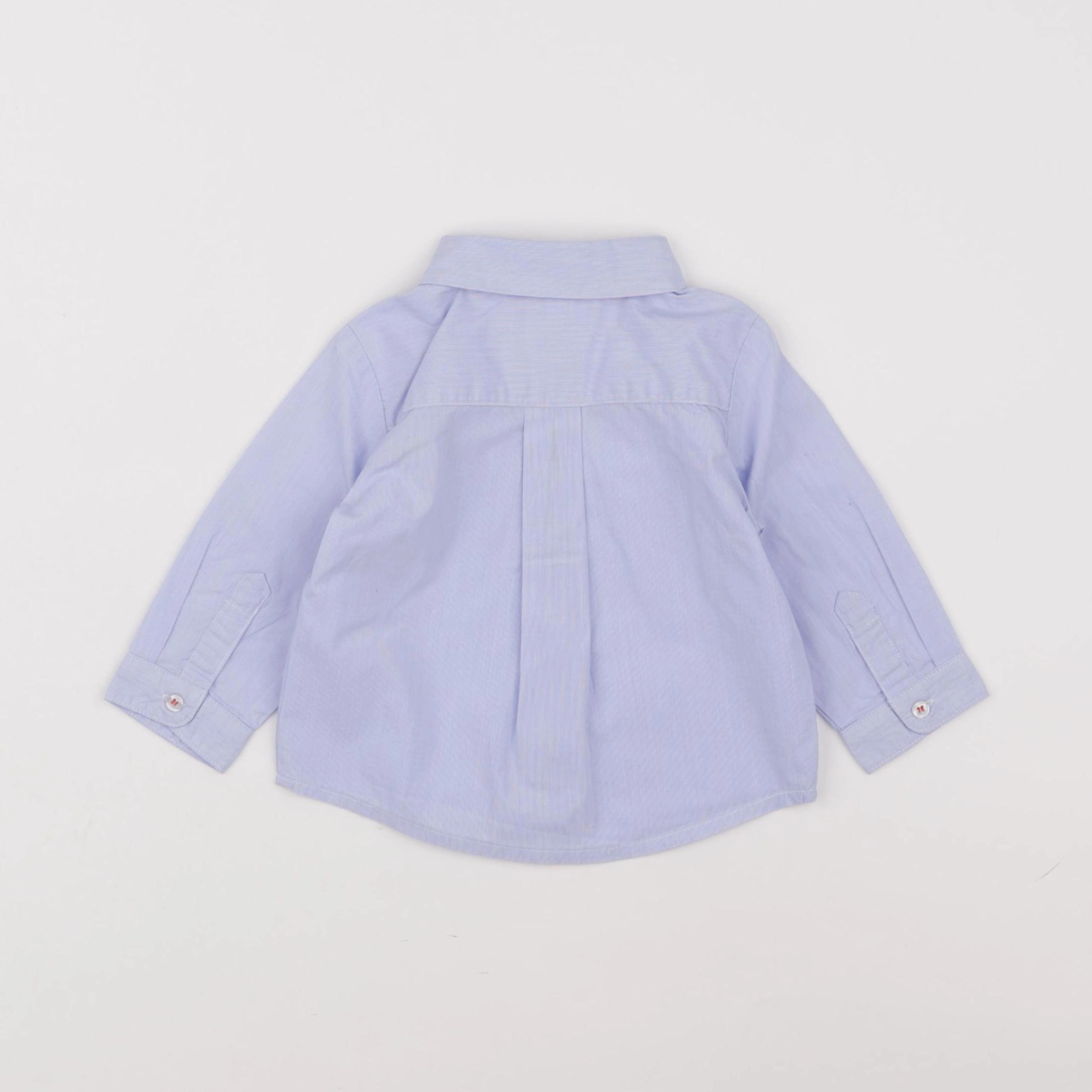 Jacadi - chemise bleu - 6 mois
