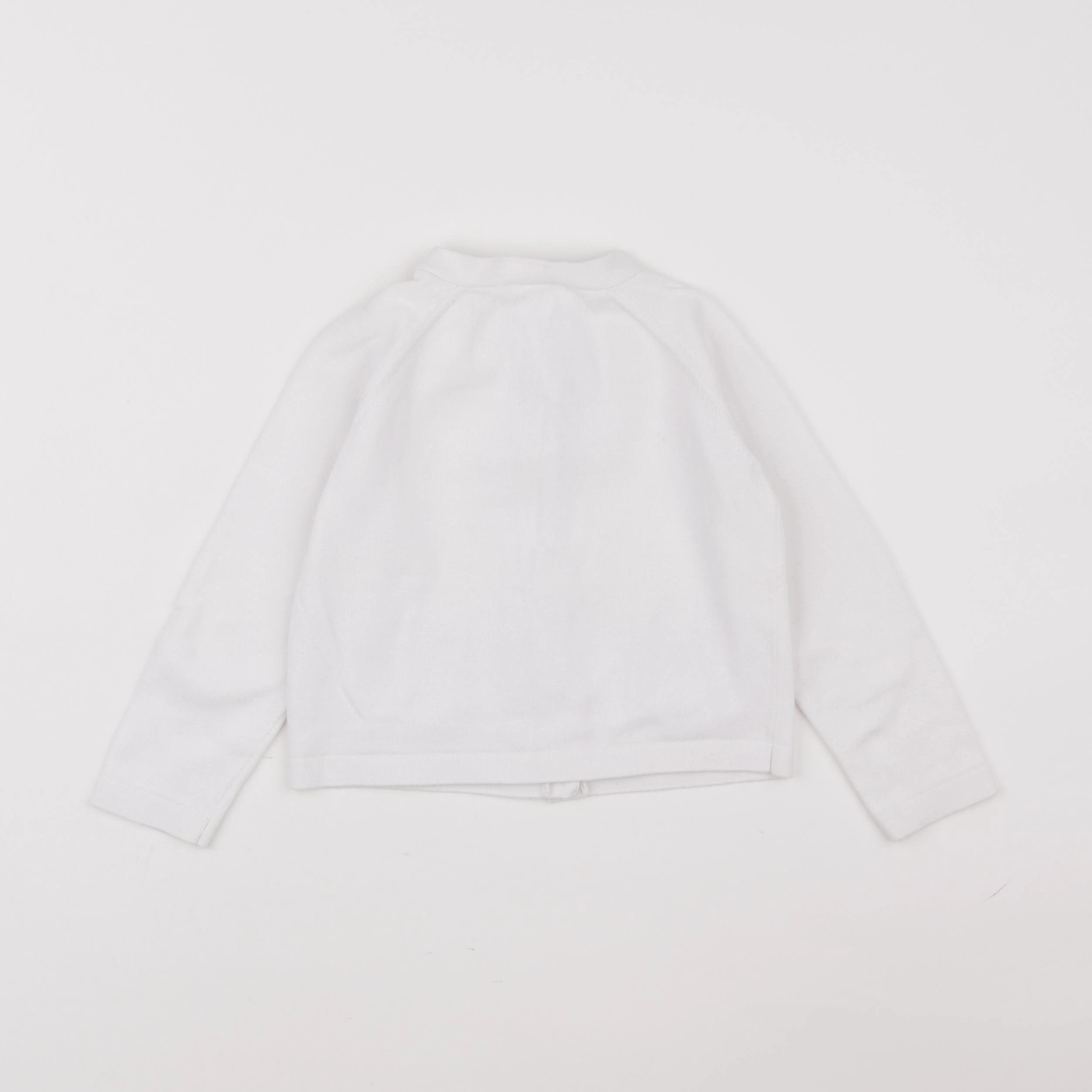 Jacadi - gilet blanc - 3 ans
