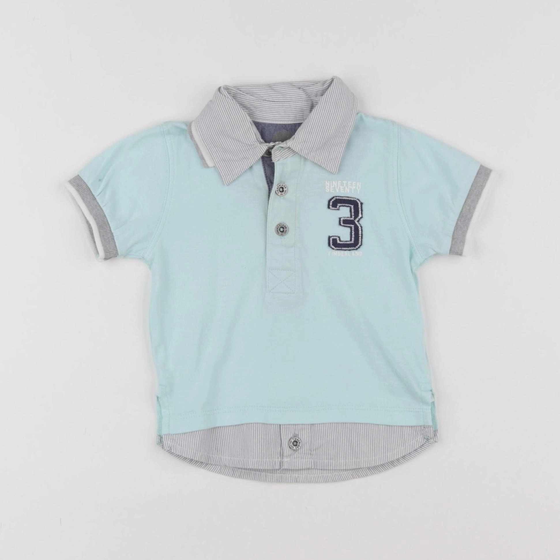 Timberland - polo bleu - 6 mois