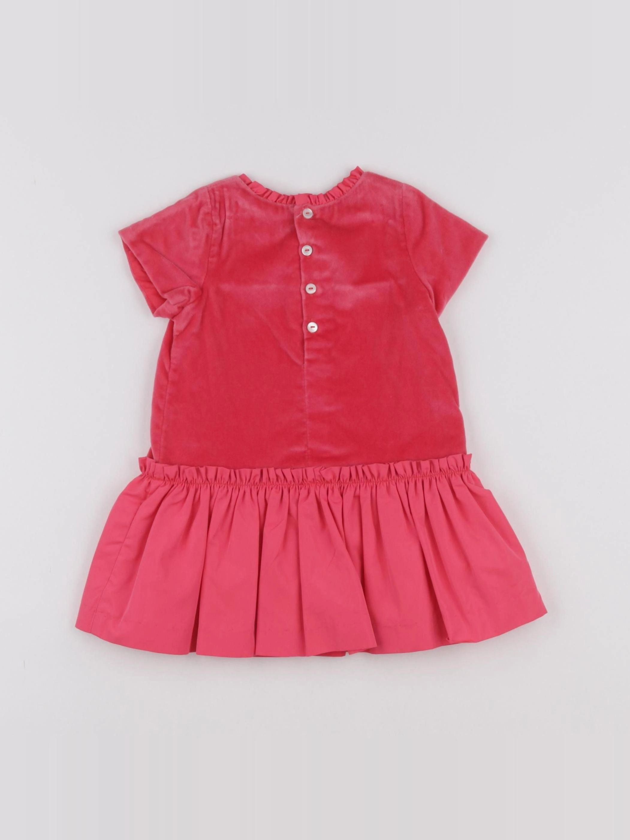 Jacadi - robe rose - 12 mois
