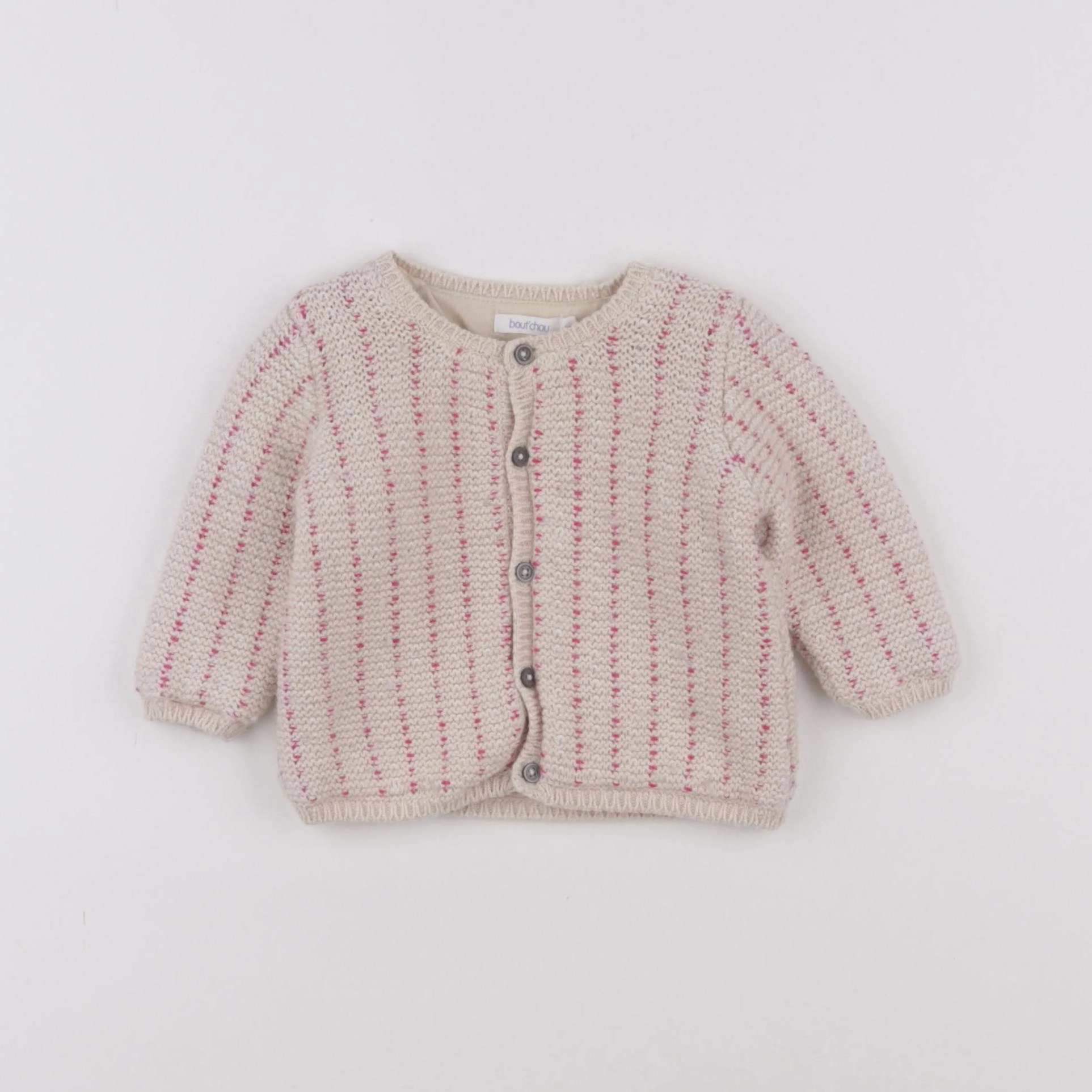 Boutchou - gilet rose - 6 mois