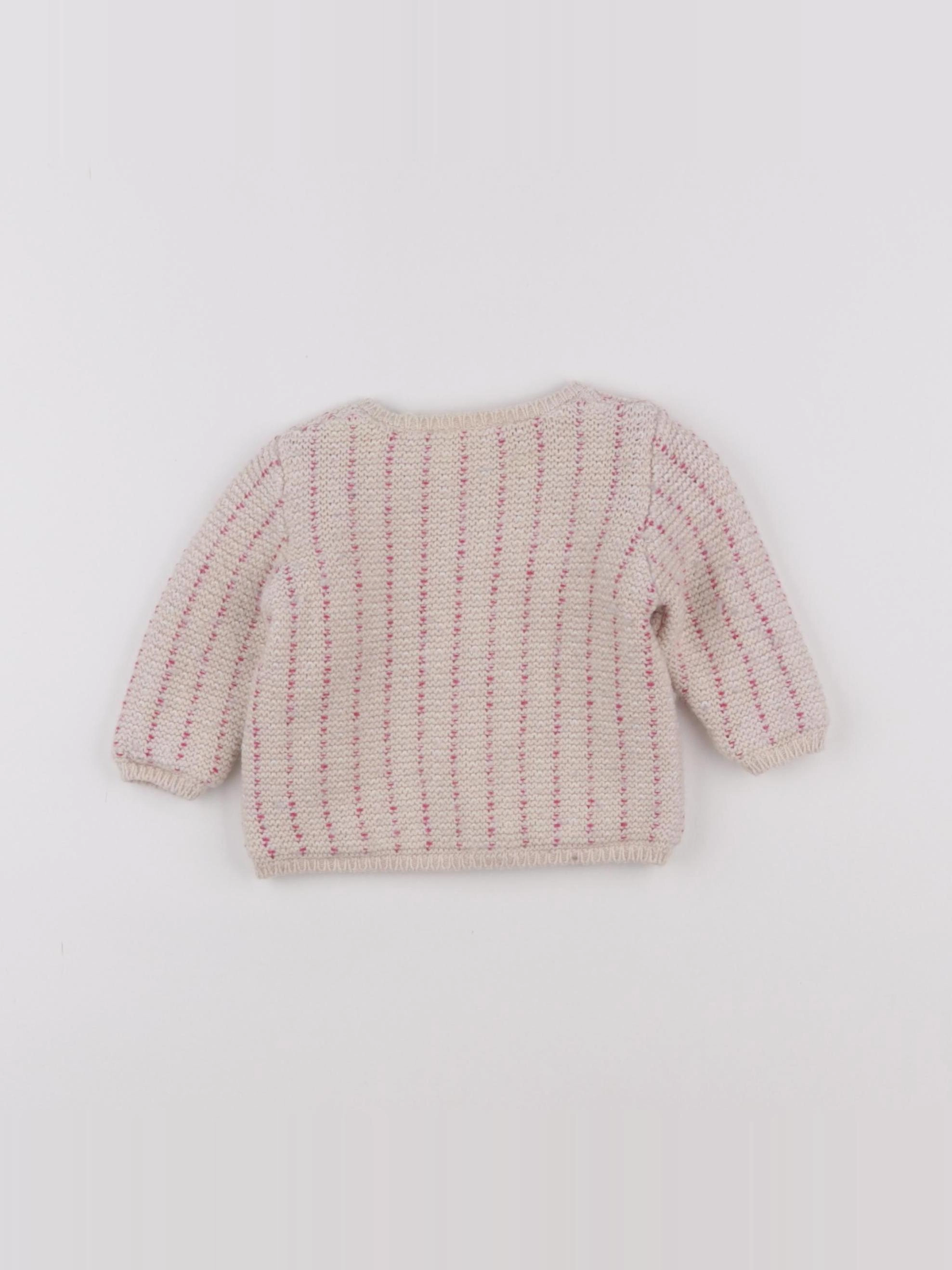 Boutchou - gilet rose - 6 mois