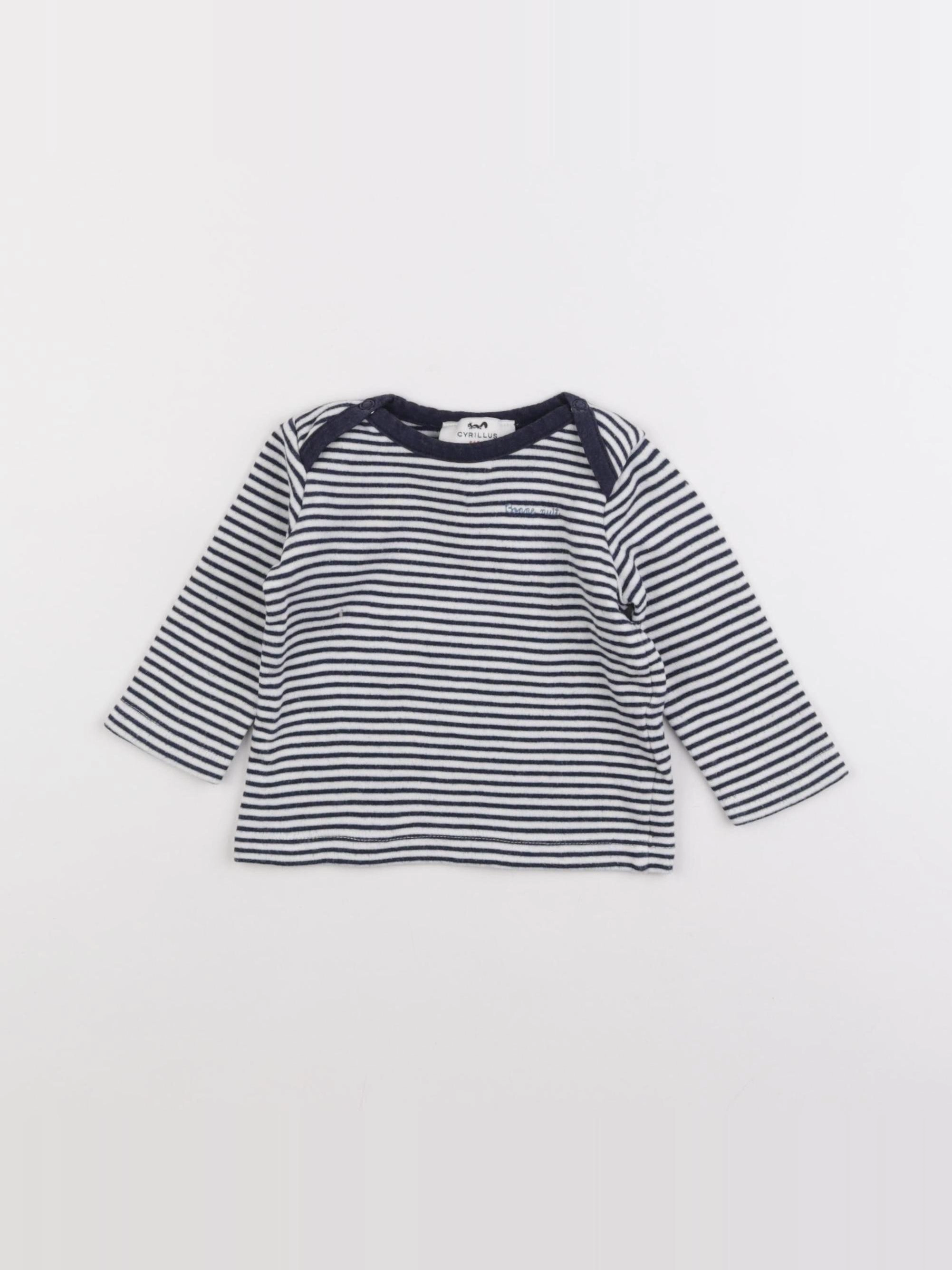 Cyrillus - maillot de corps bleu - 6 mois