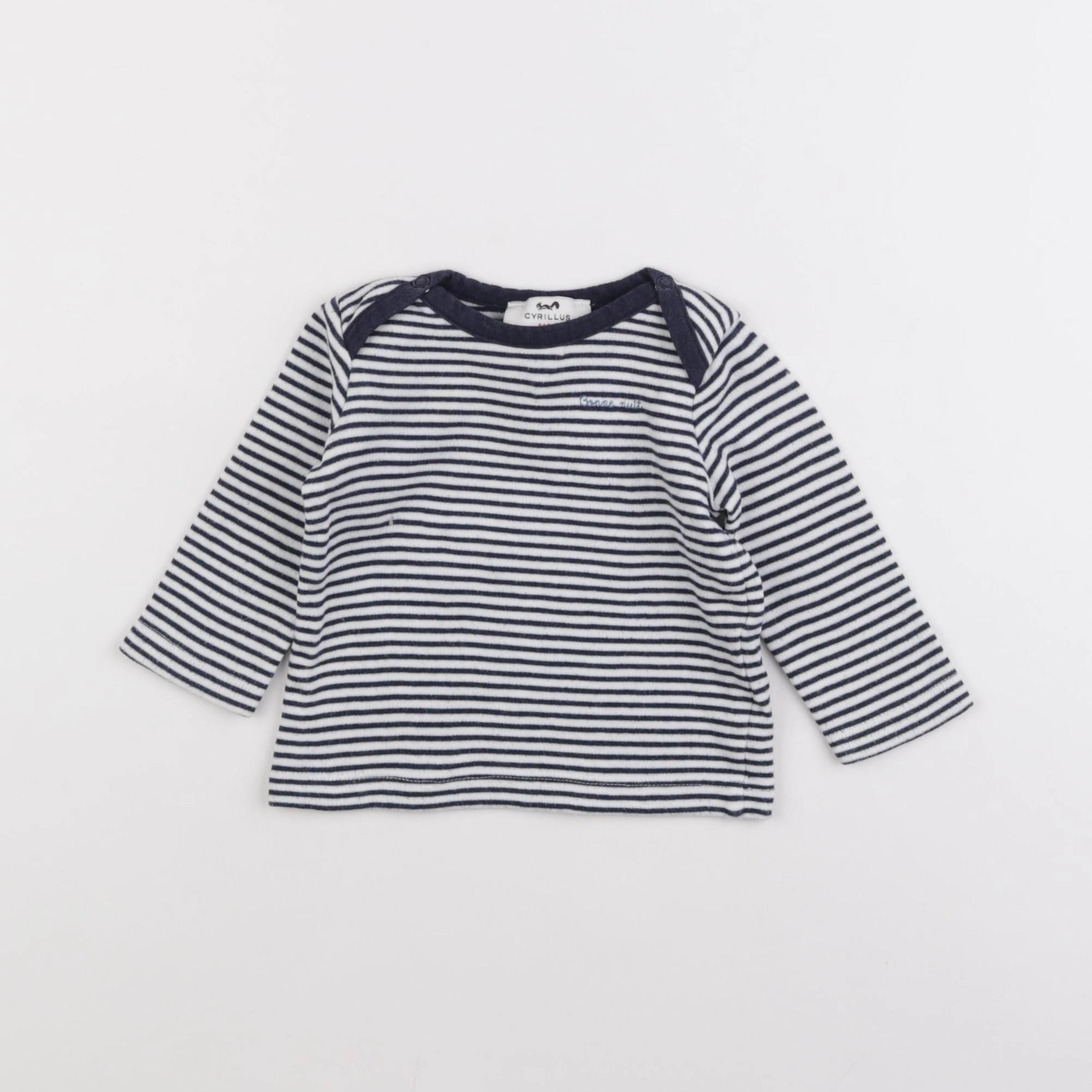 Cyrillus - maillot de corps bleu - 6 mois