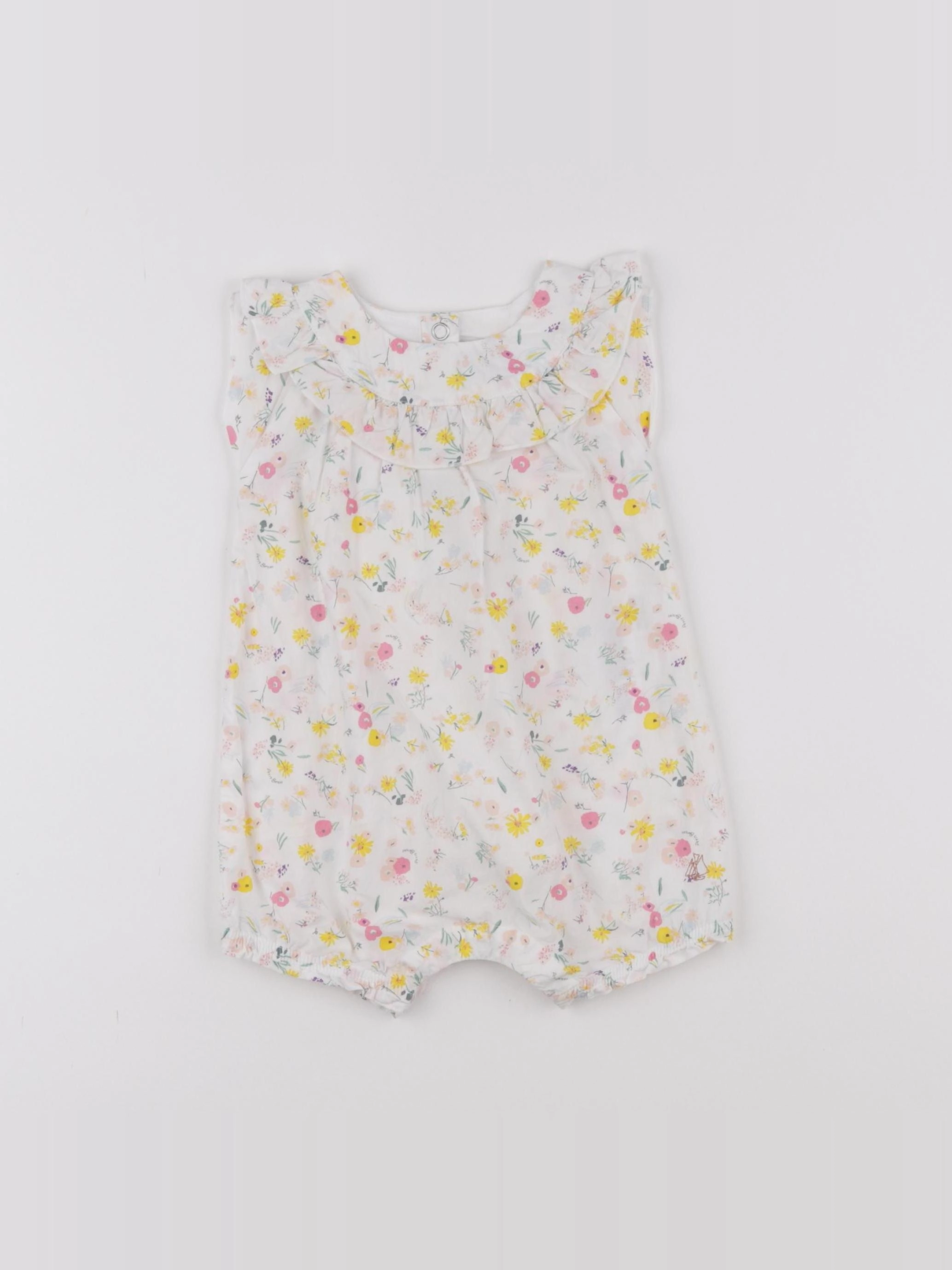Petit Bateau - combinaison blanc - 6 mois