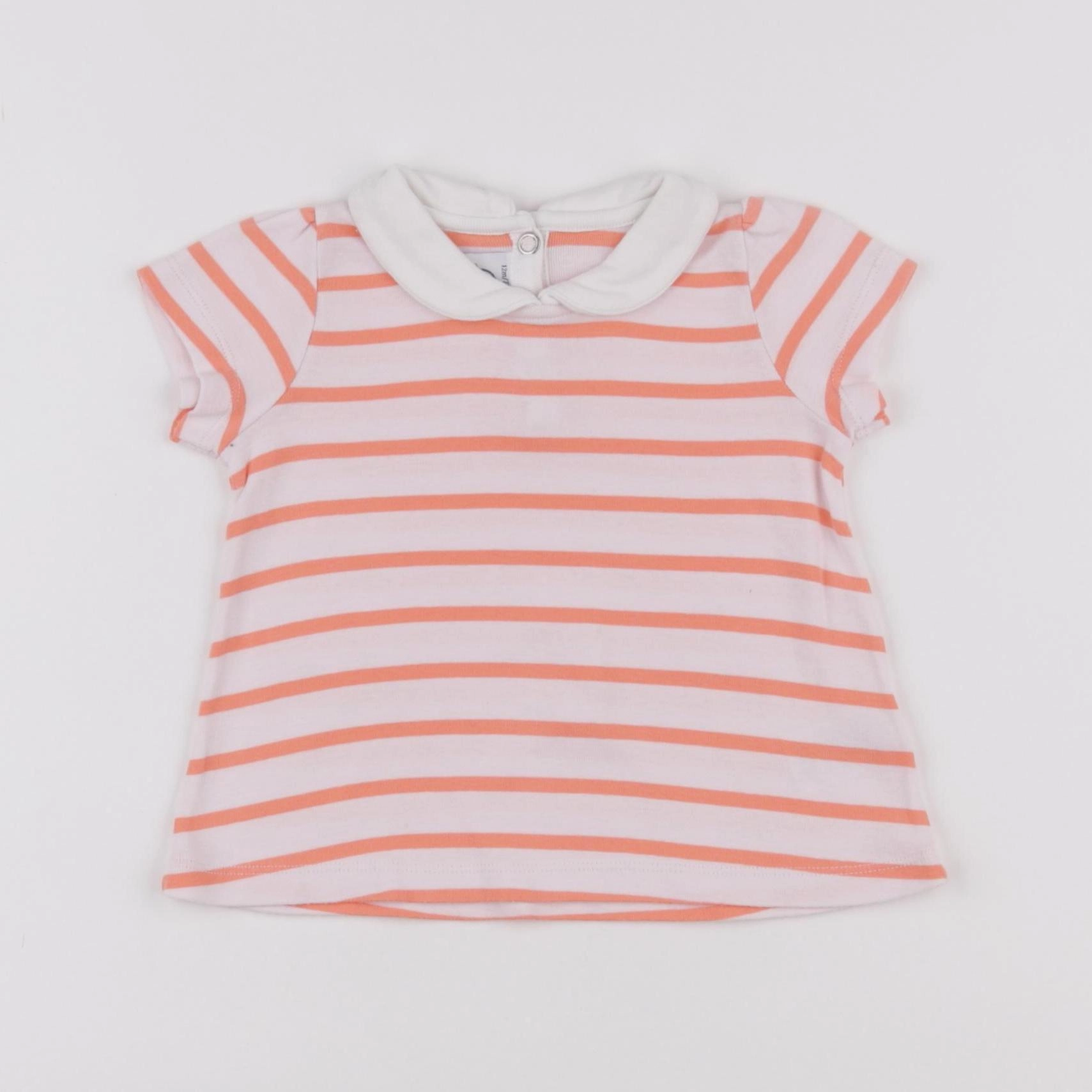 Petit Bateau - tee-shirt rose - 12 mois