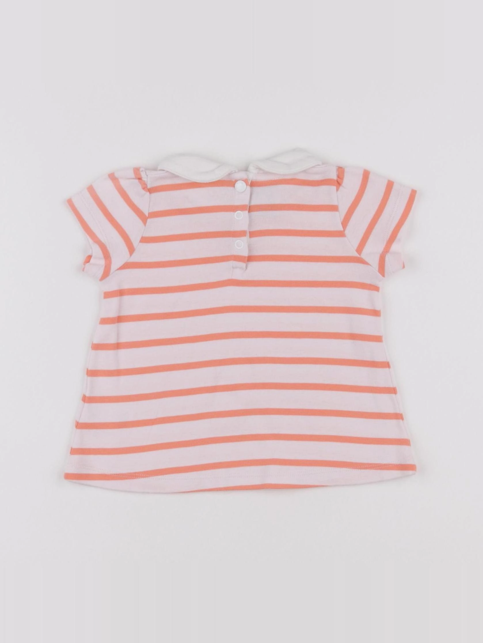 Petit Bateau - tee-shirt rose - 12 mois