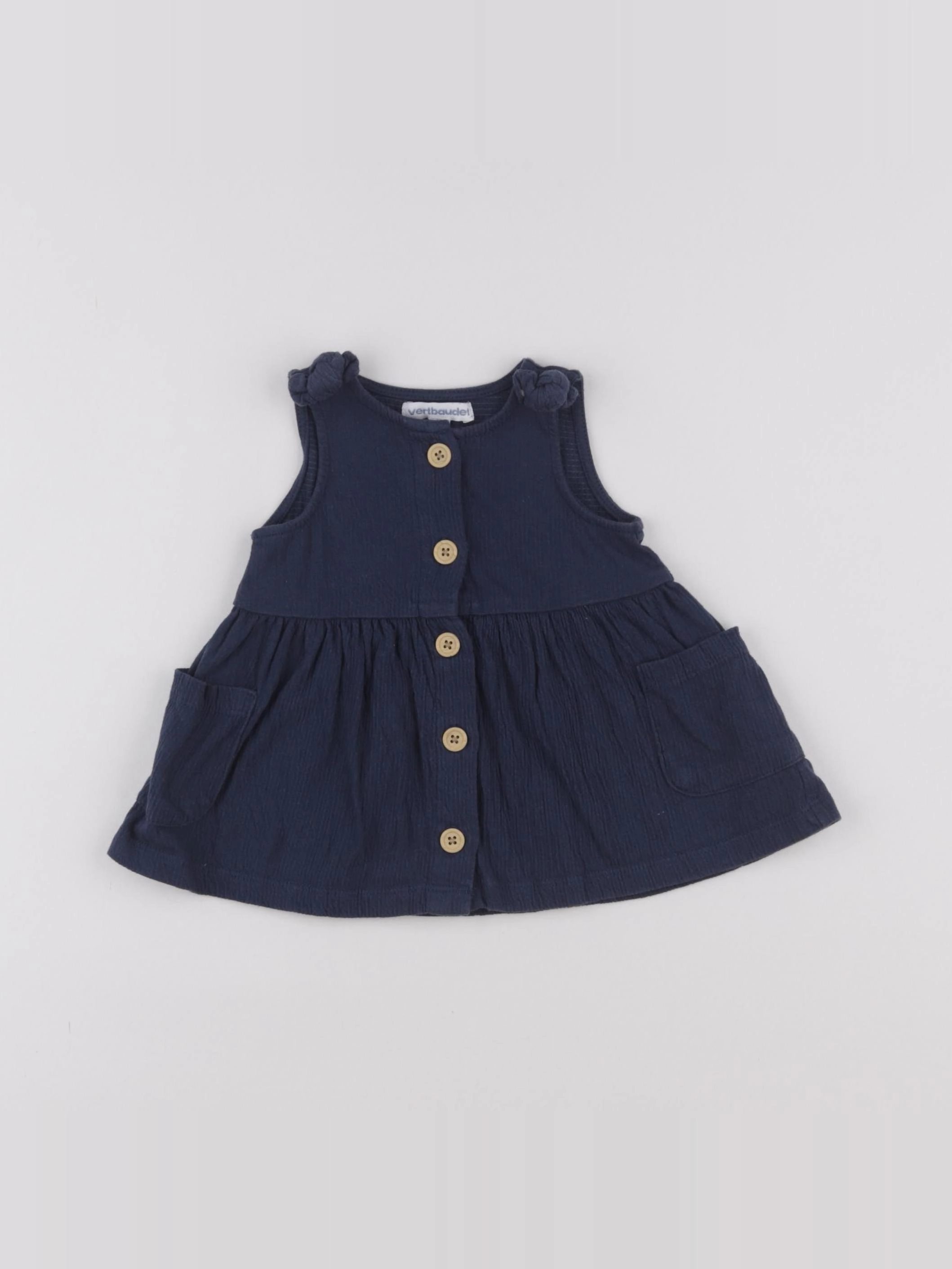 Vertbaudet - robe bleu - 3 mois