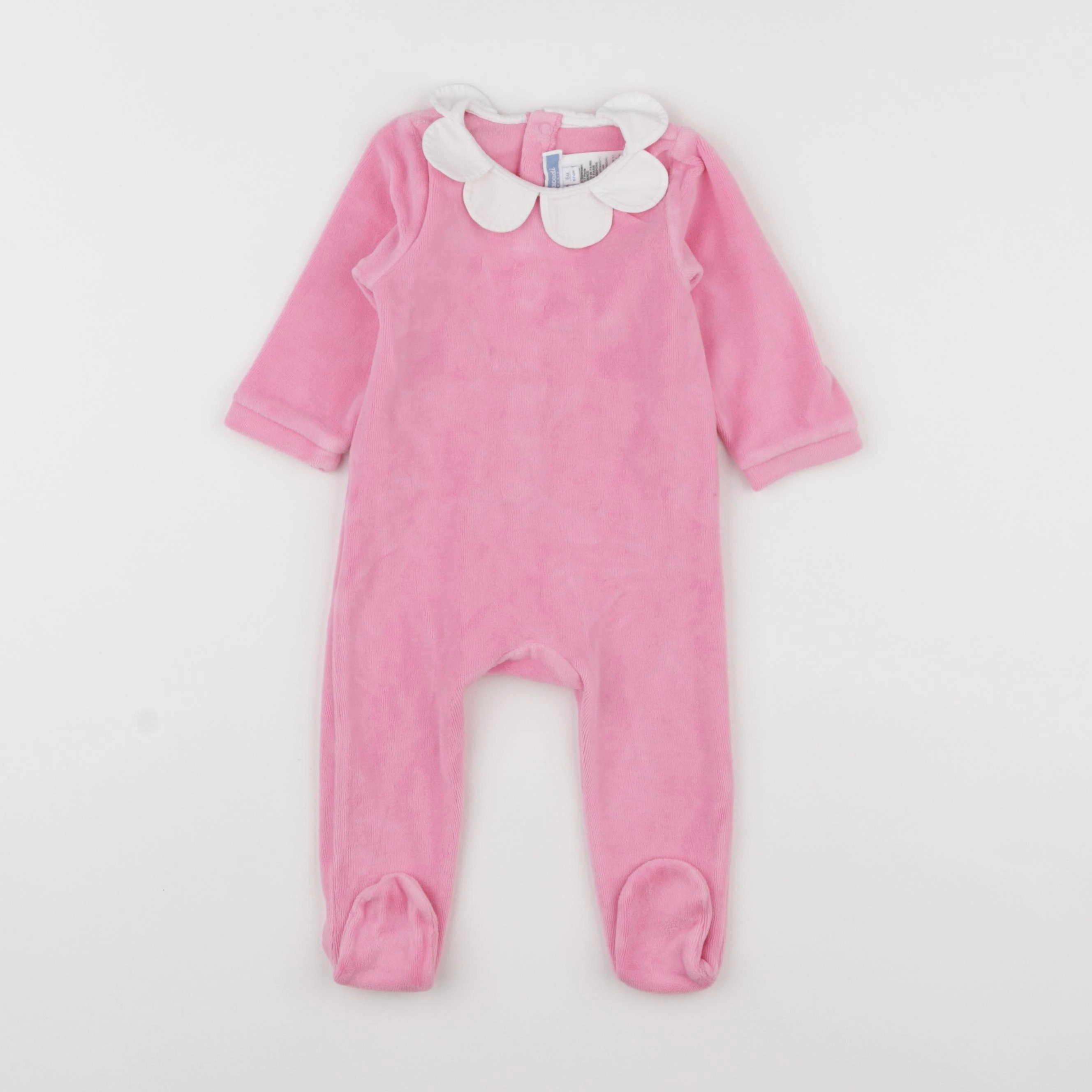 Jacadi - pyjama velours rose - 6 mois
