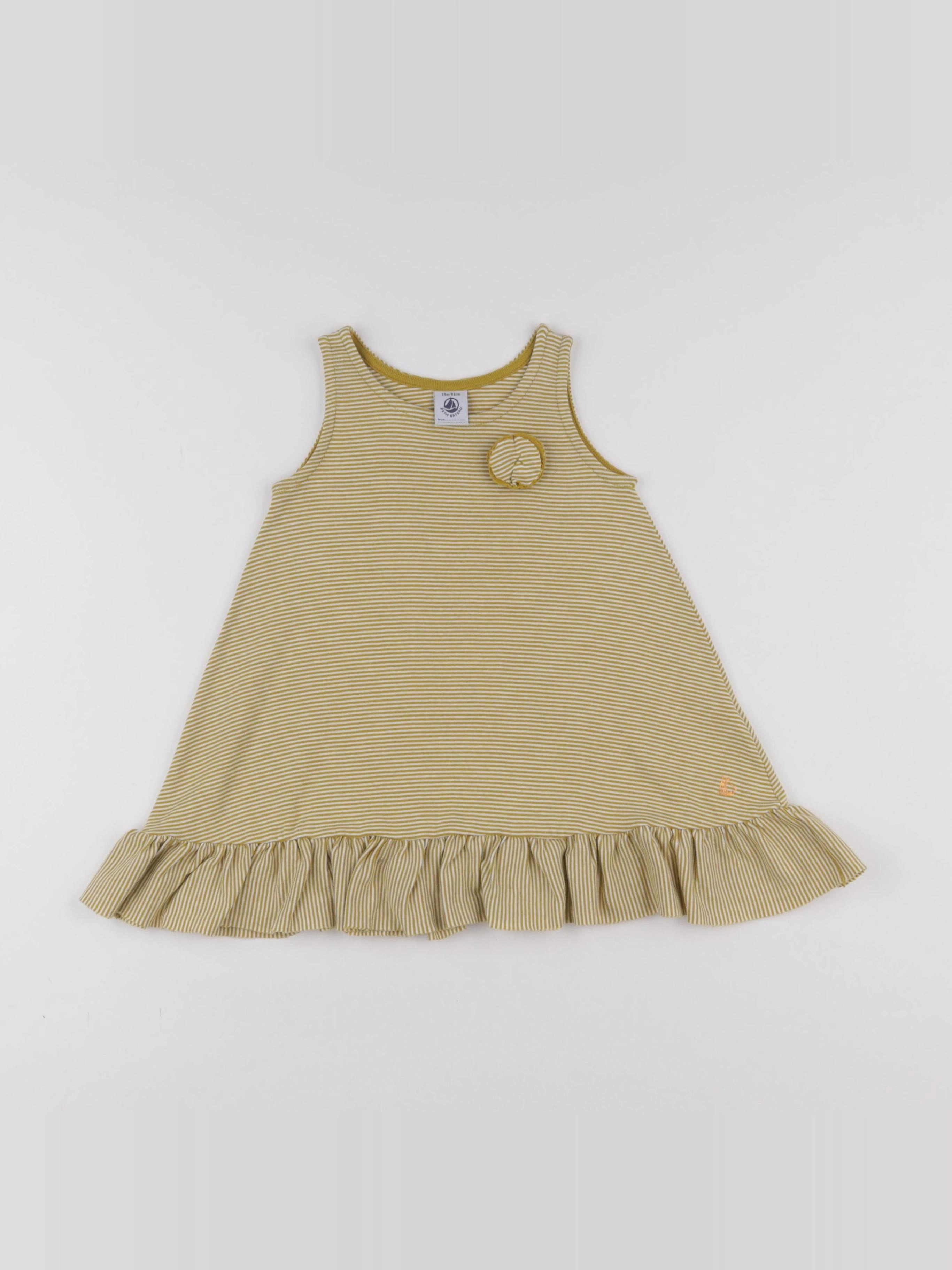 Petit Bateau - robe jaune - 18 mois