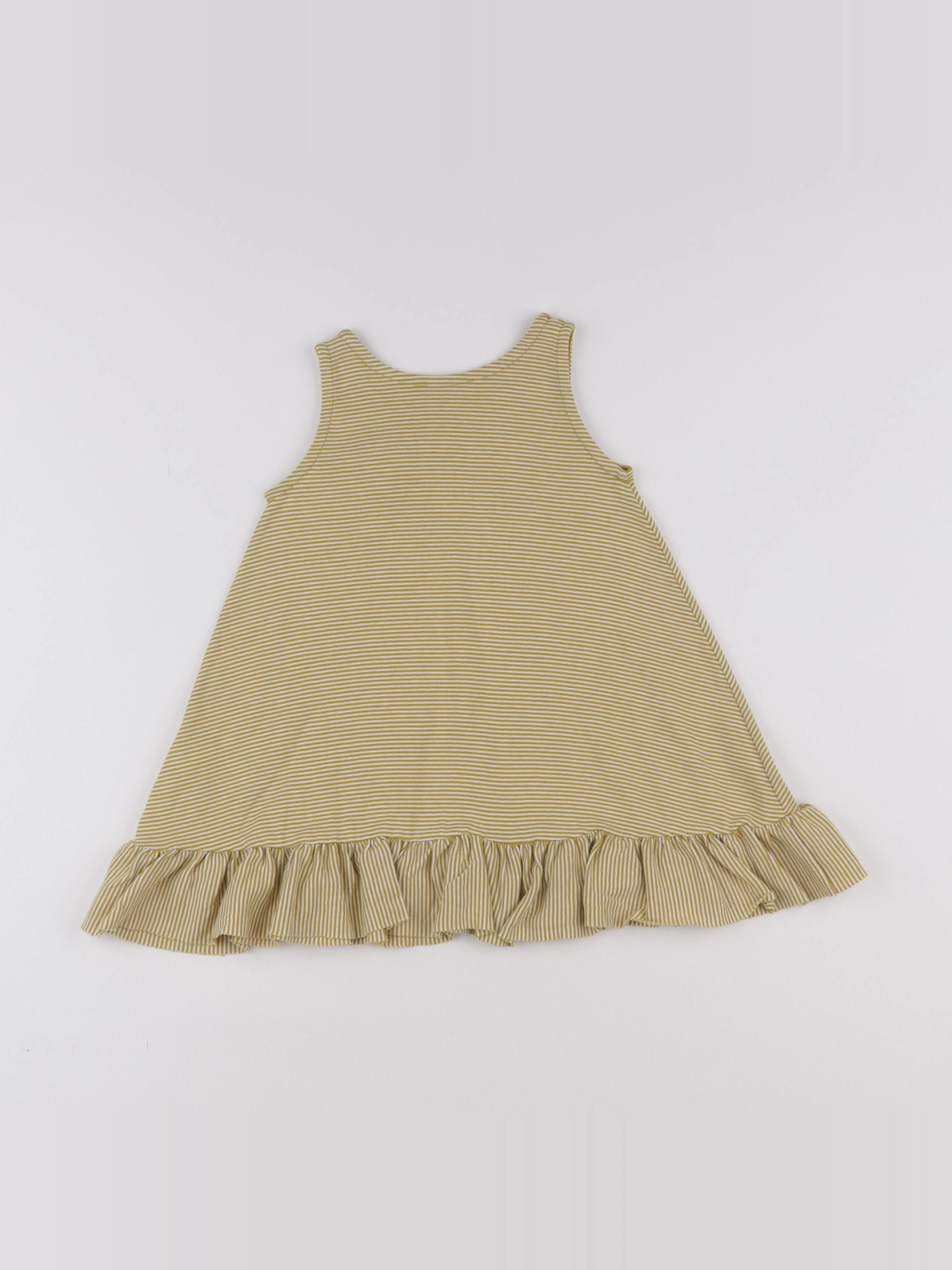 Petit Bateau - robe jaune - 18 mois