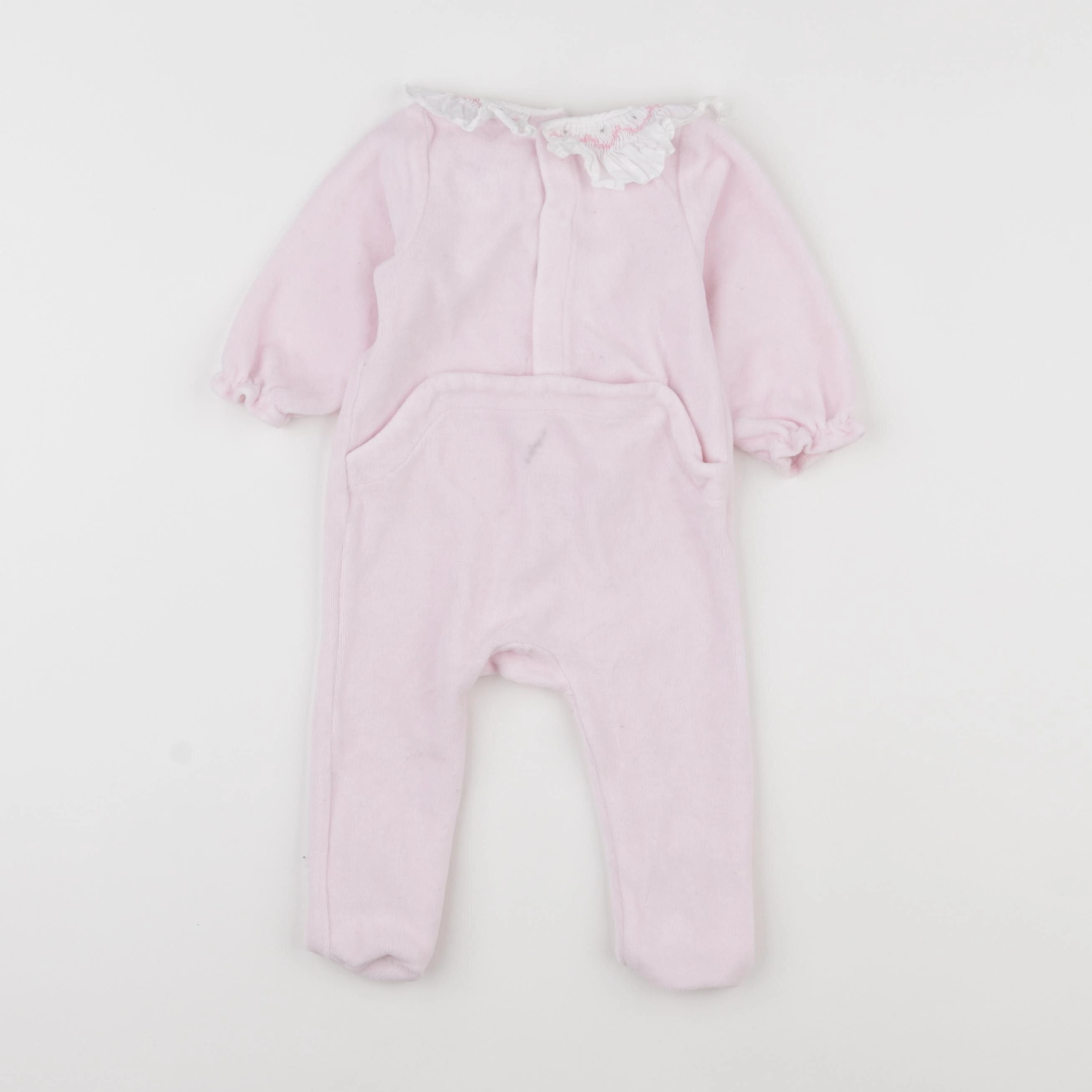 Jacadi - pyjama velours rose - 6 mois