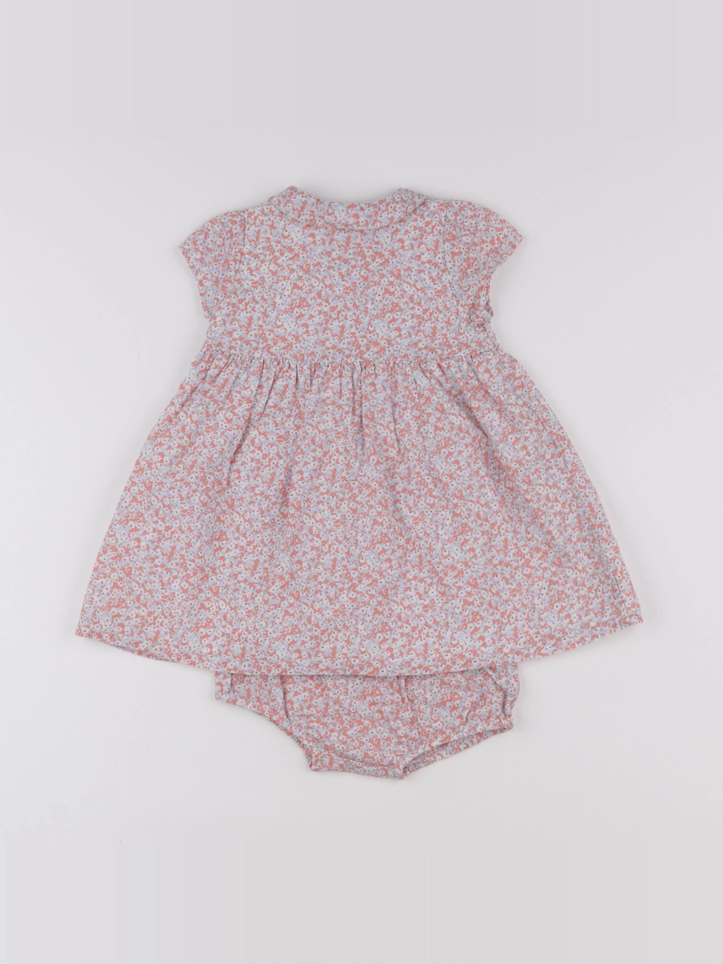 Boutchou - robe orange - 6 mois