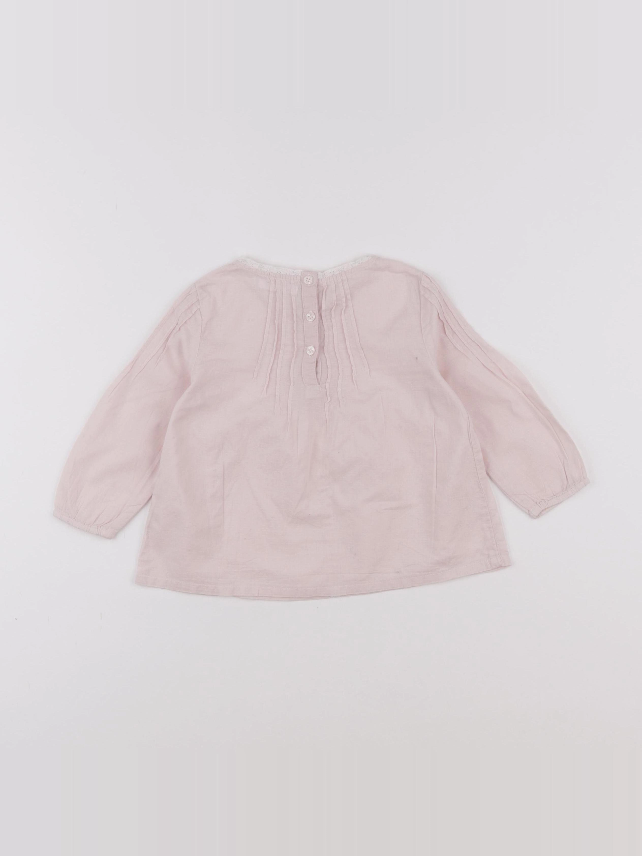 Boutchou - blouse rose - 18 mois