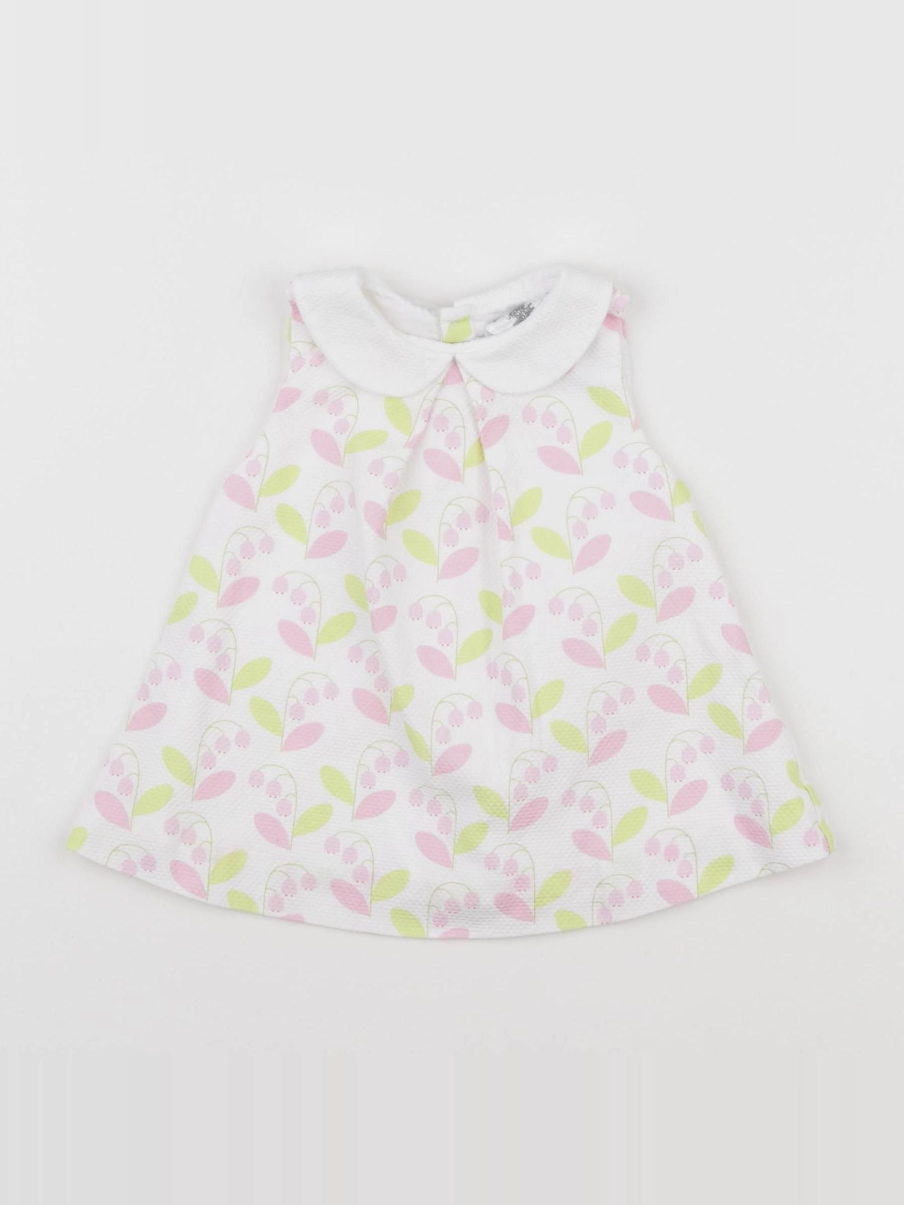 Jacadi - robe blanc, rose - 3 mois