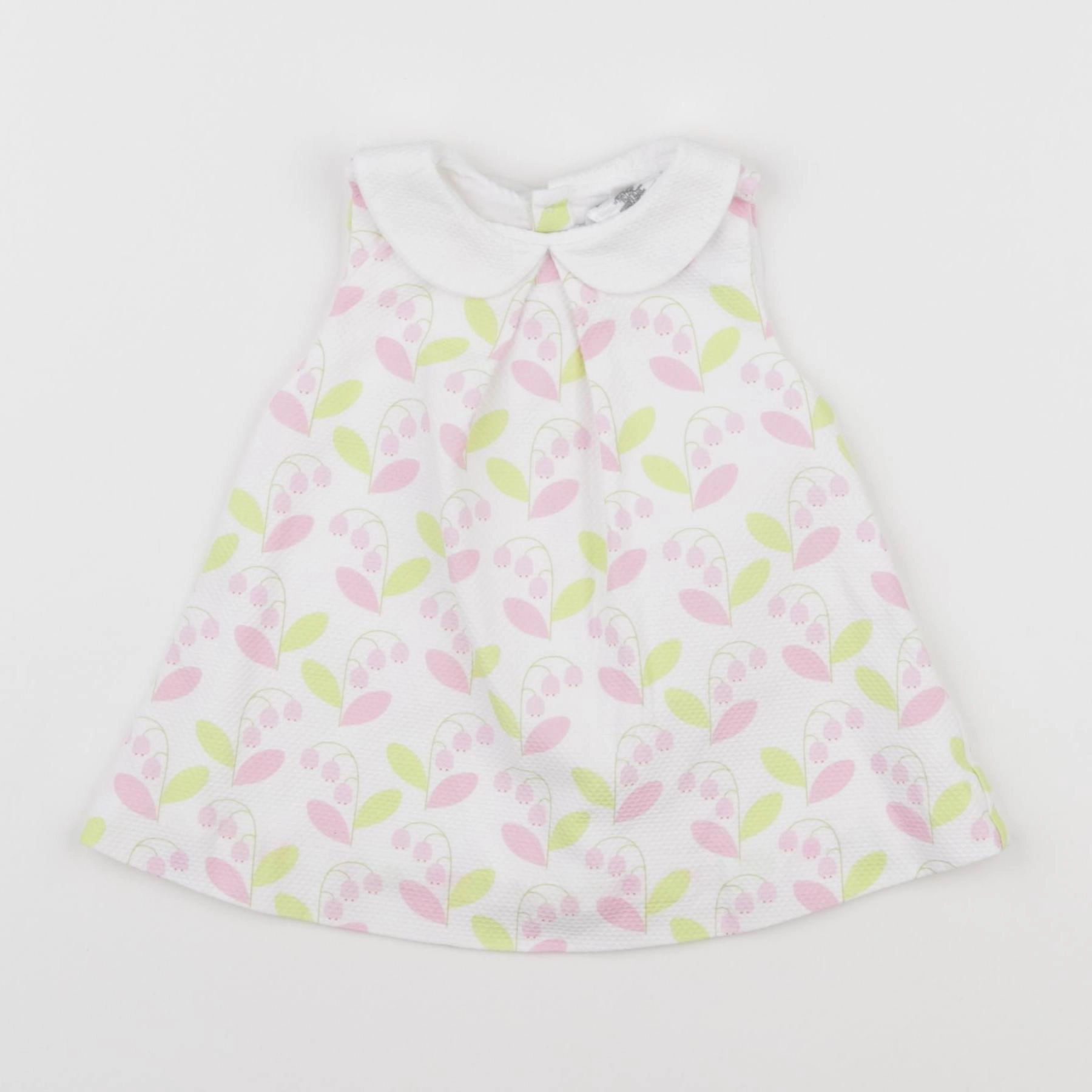 Jacadi - robe blanc, rose - 3 mois