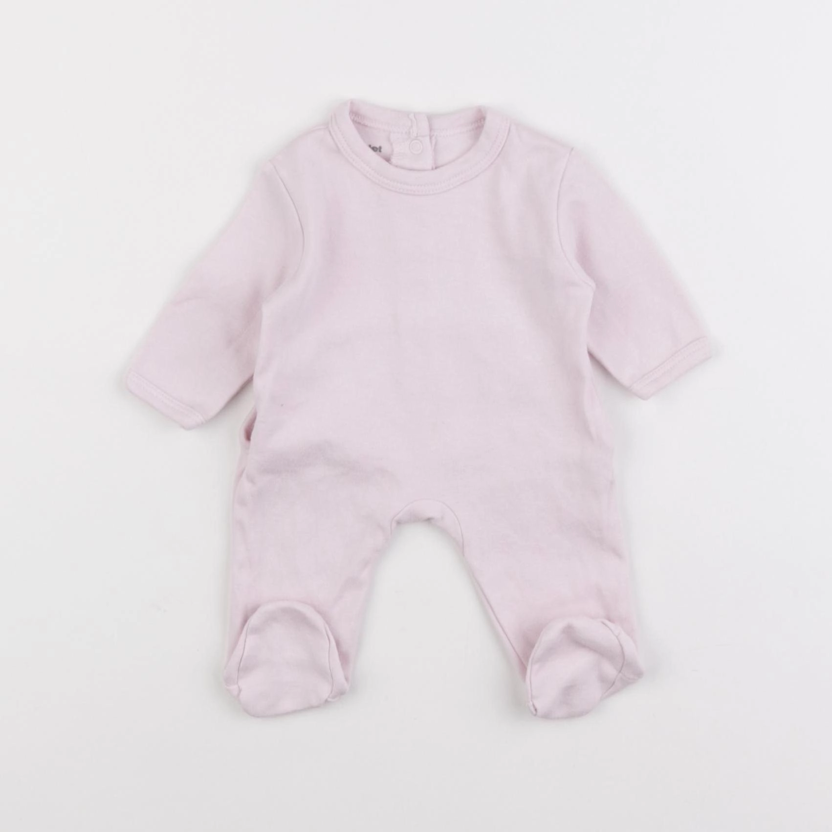 Vertbaudet - pyjama coton rose - 0 mois