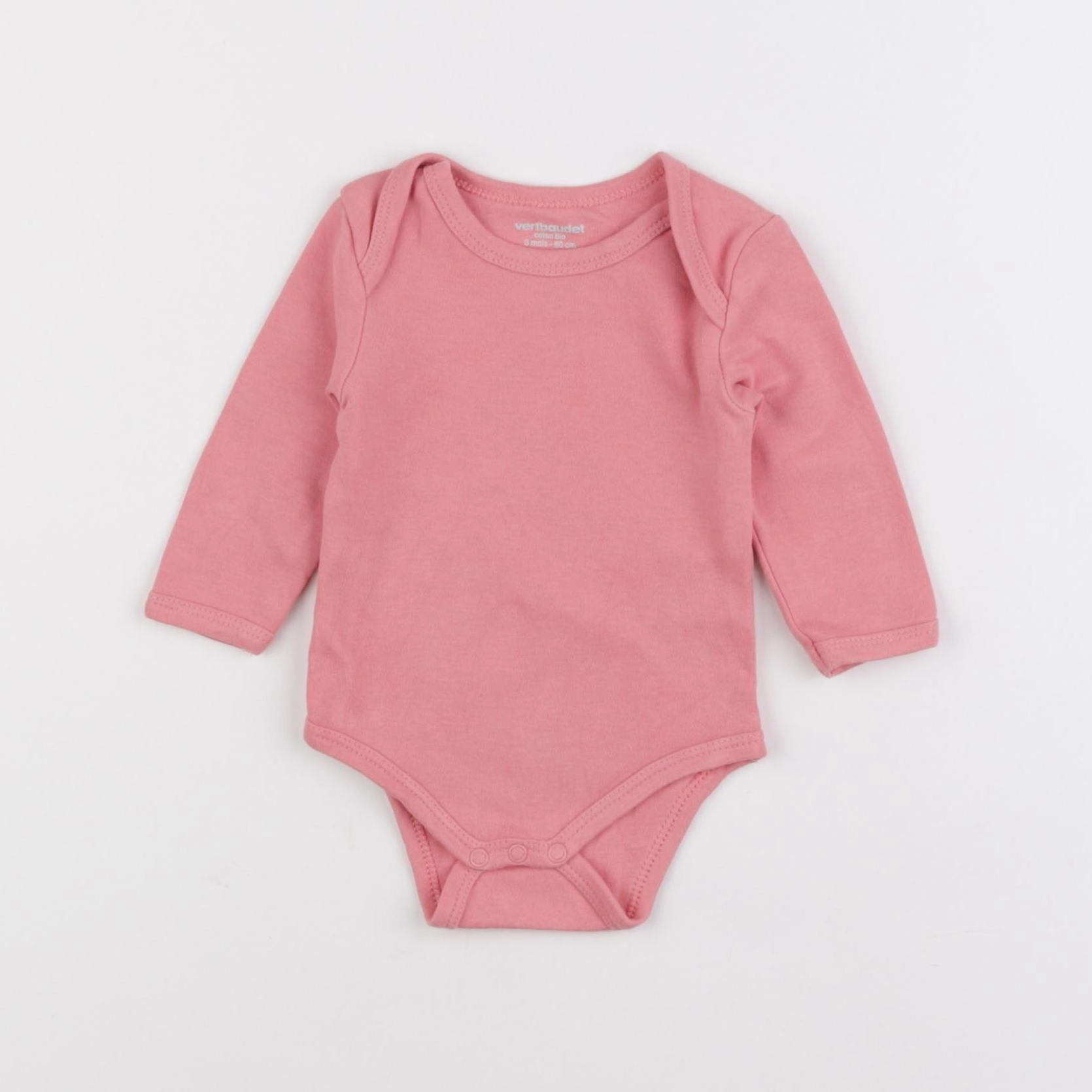 Vertbaudet - body rose - 3 mois
