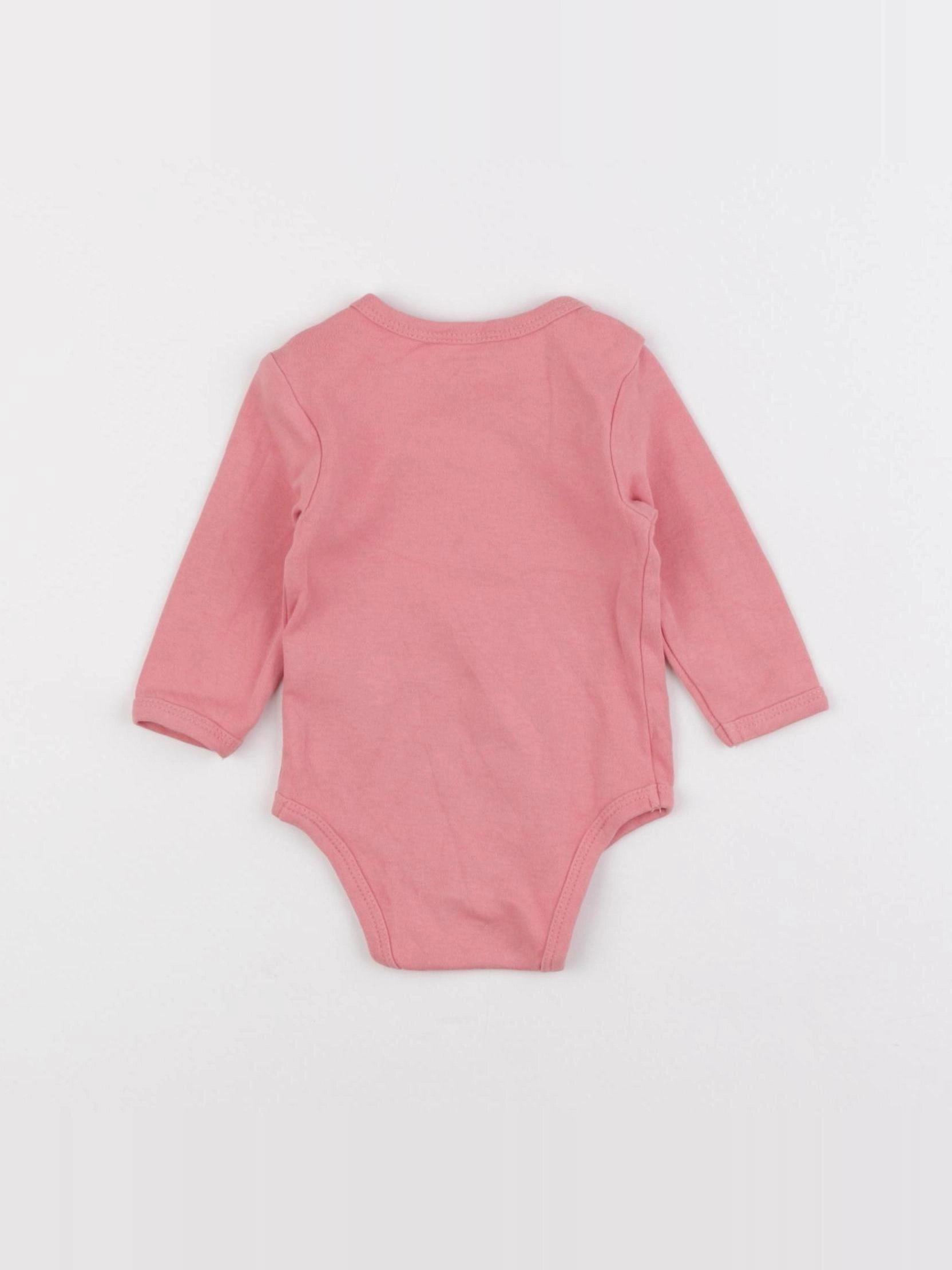 Vertbaudet - body rose - 3 mois
