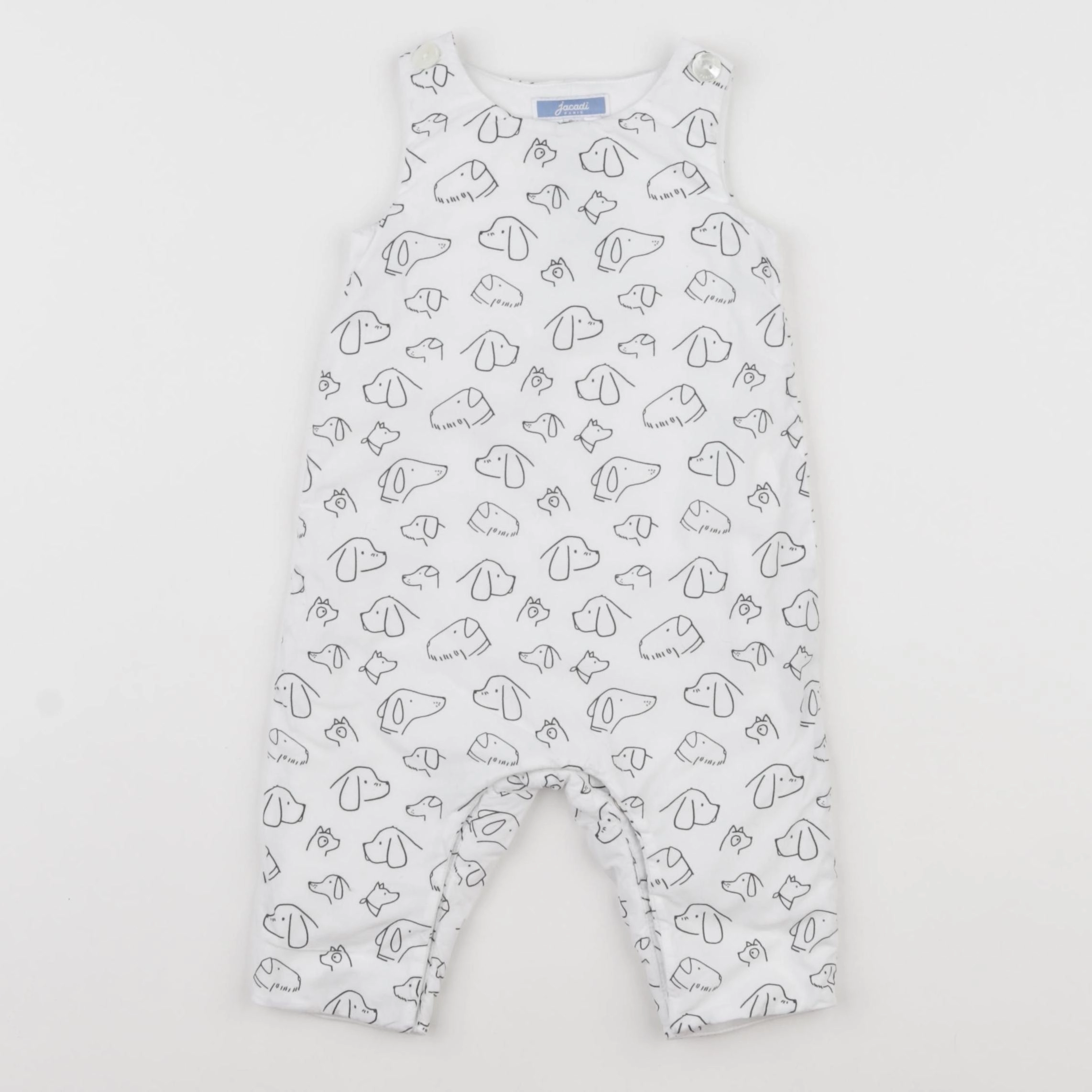 Jacadi - combinaison doublé blanc - 6 mois
