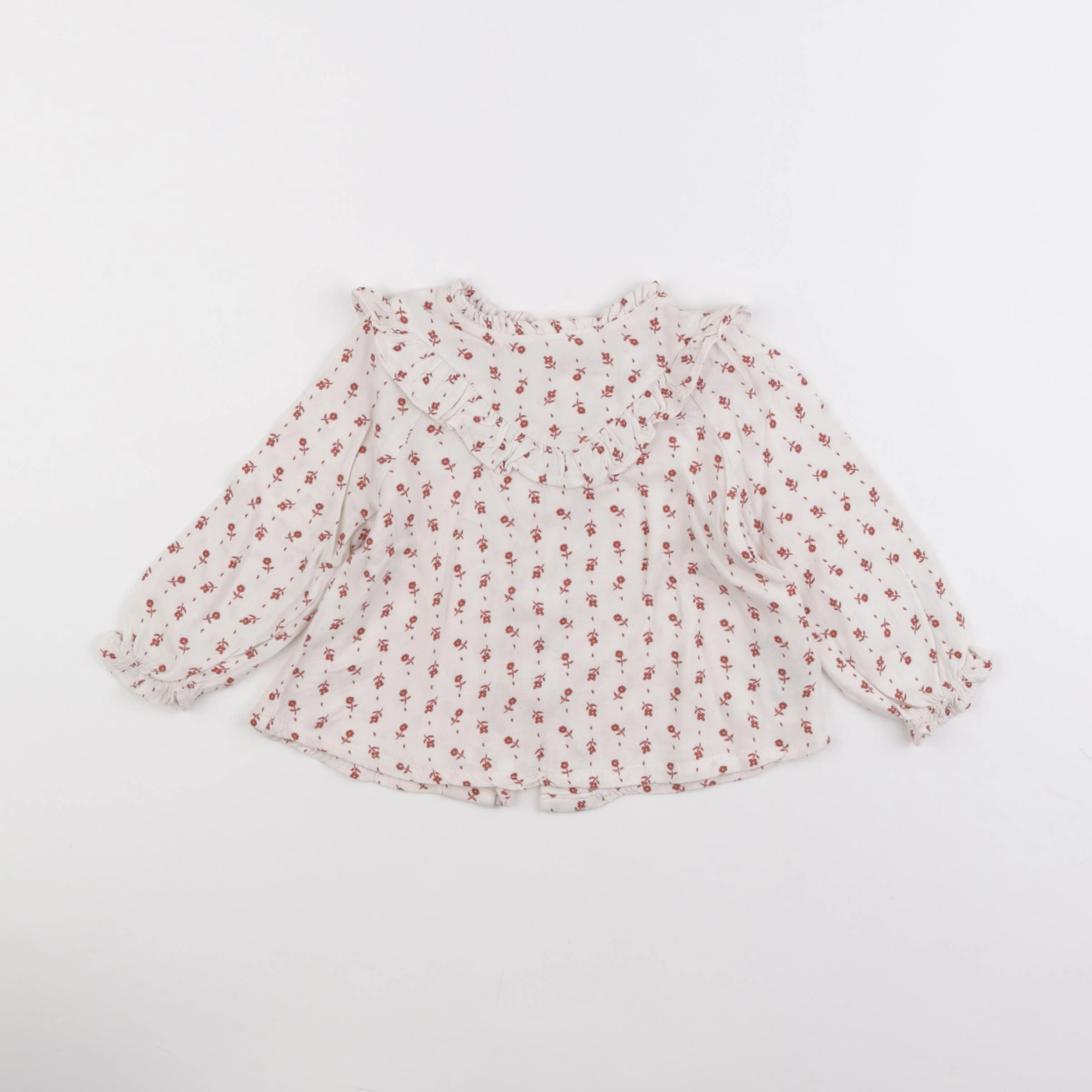 Vertbaudet - blouse beige - 12 mois