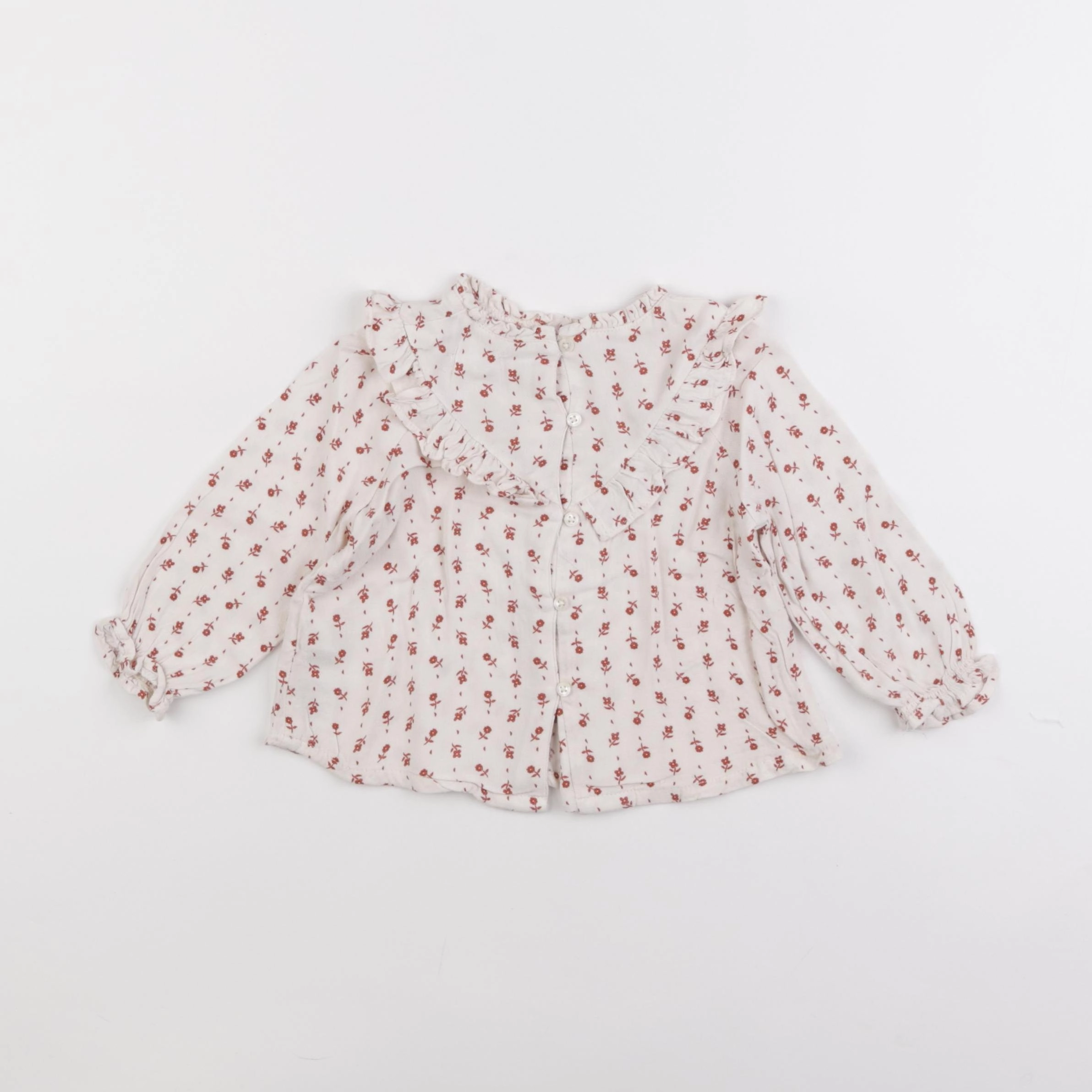 Vertbaudet - blouse beige - 12 mois