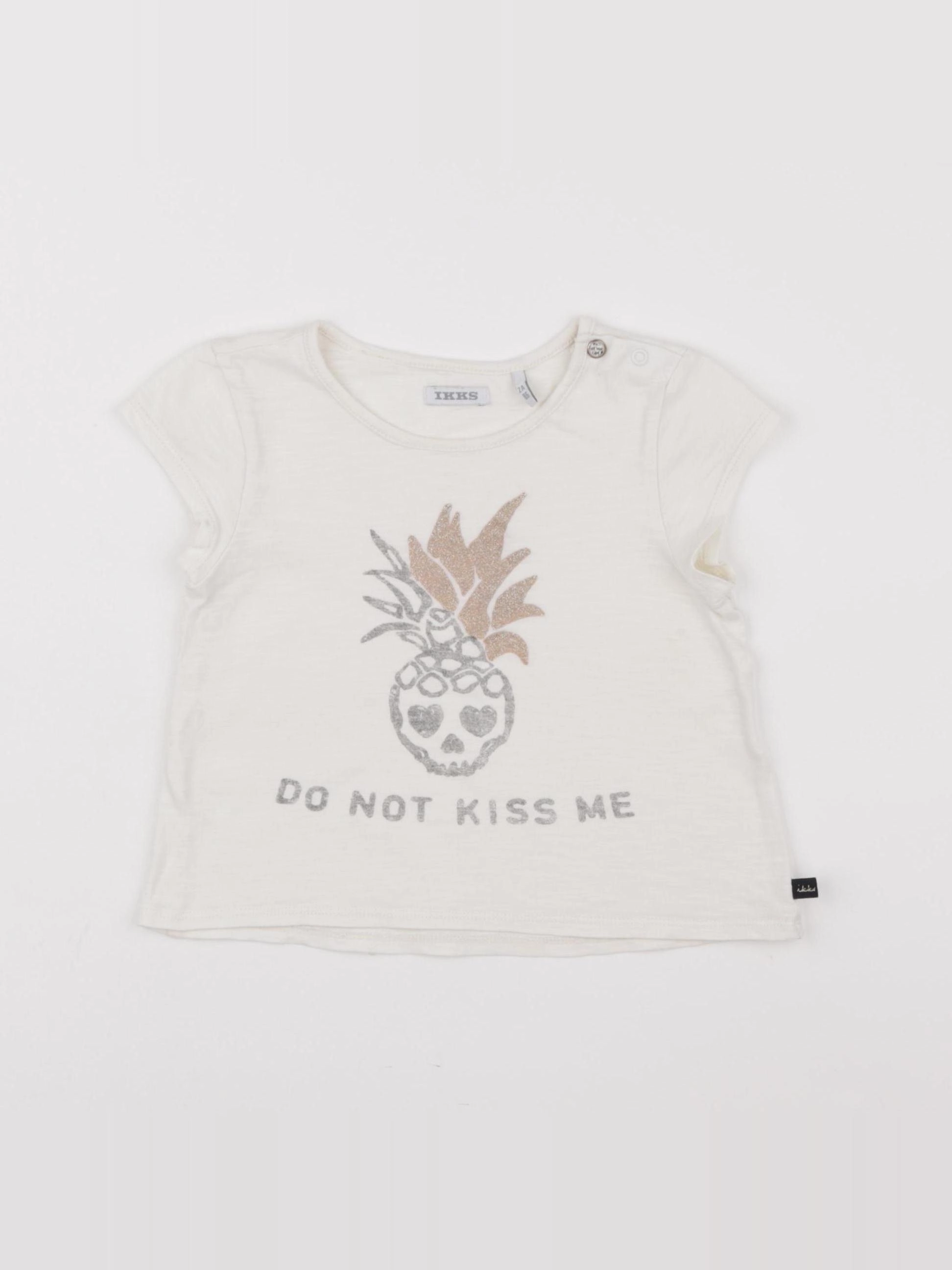IKKS - tee-shirt beige - 2 ans