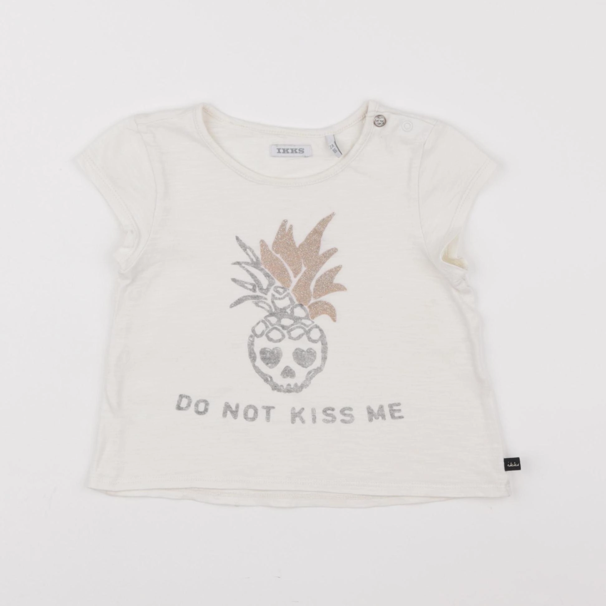 IKKS - tee-shirt beige - 2 ans