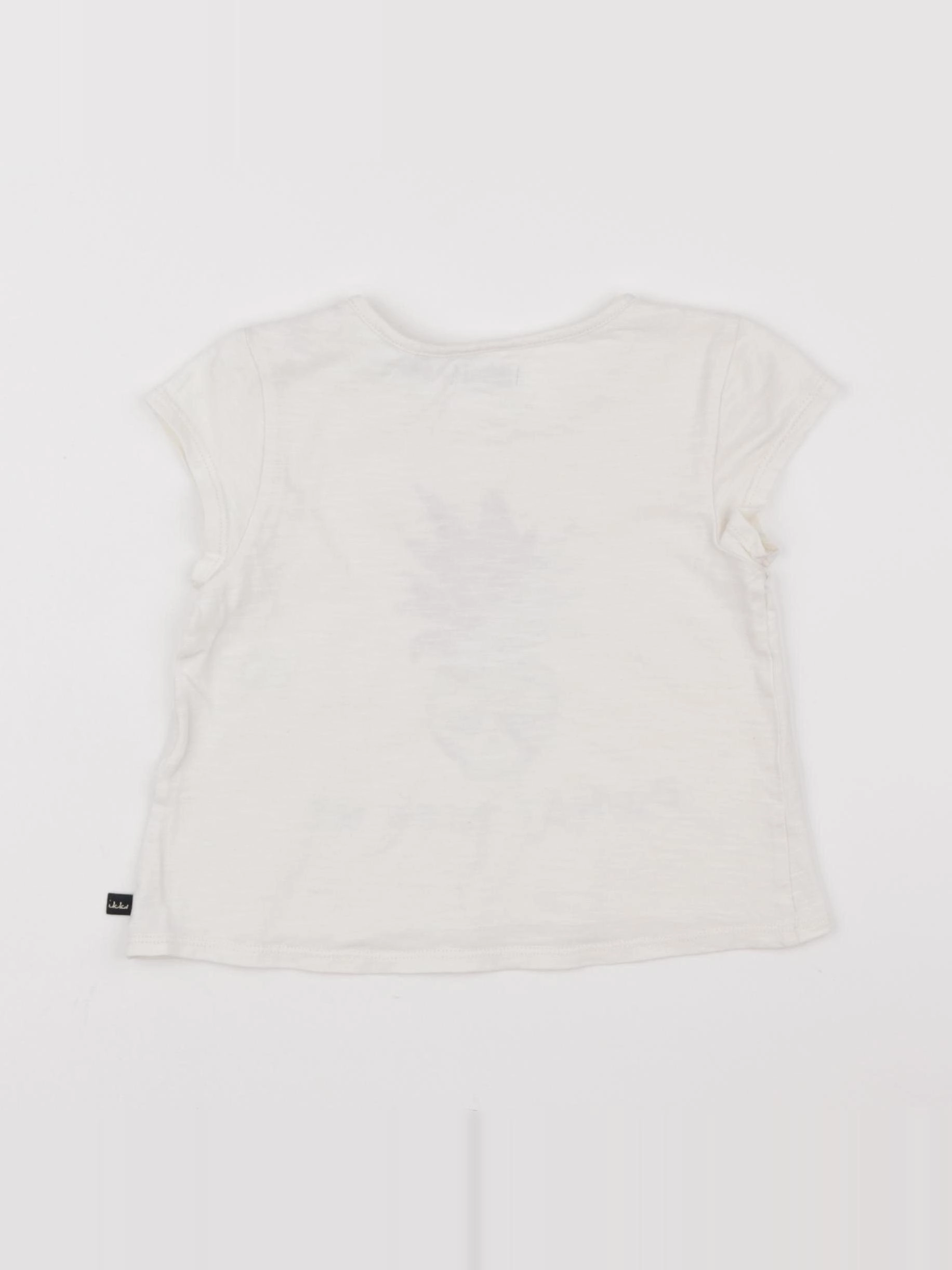 IKKS - tee-shirt beige - 2 ans