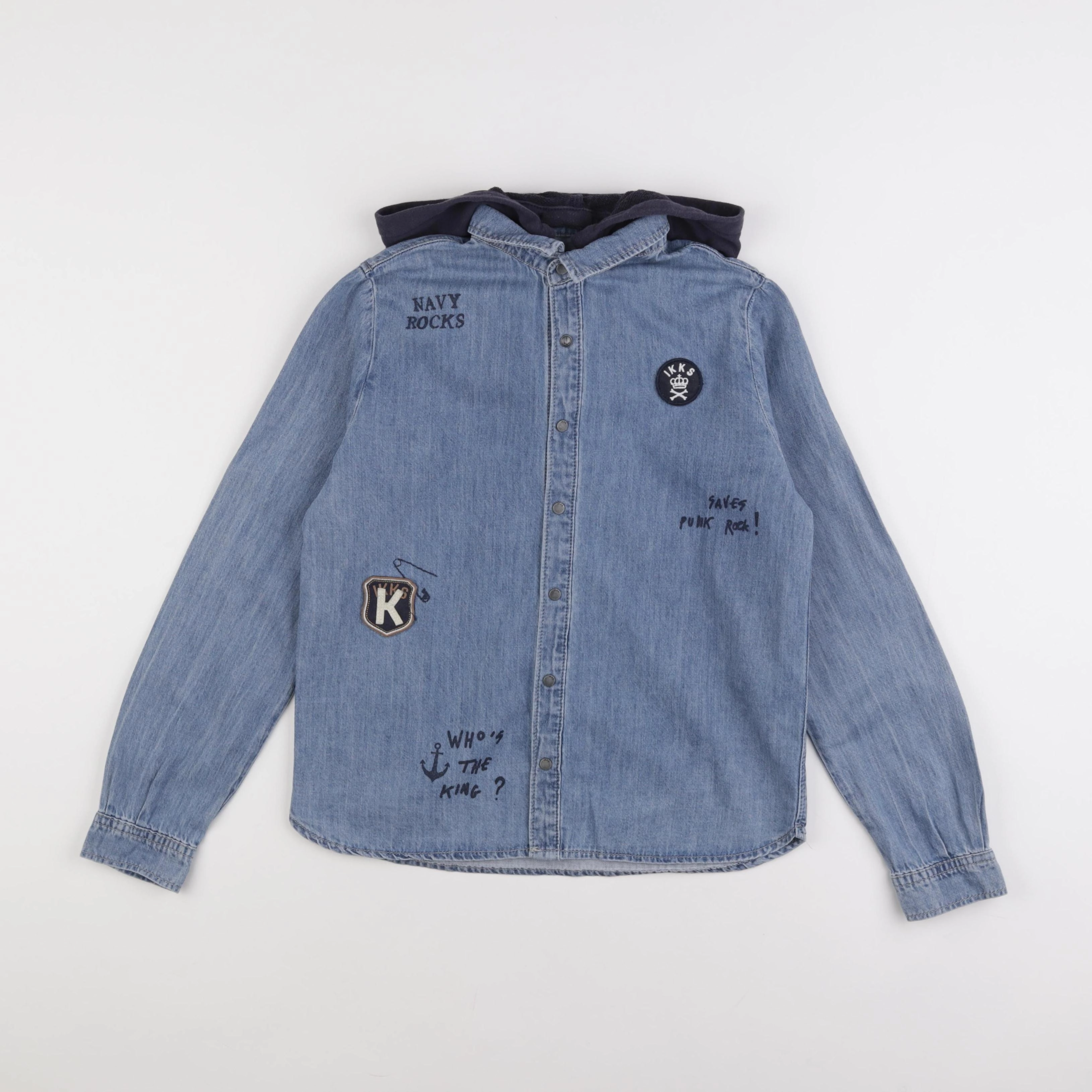 IKKS - chemise bleu - 10 ans