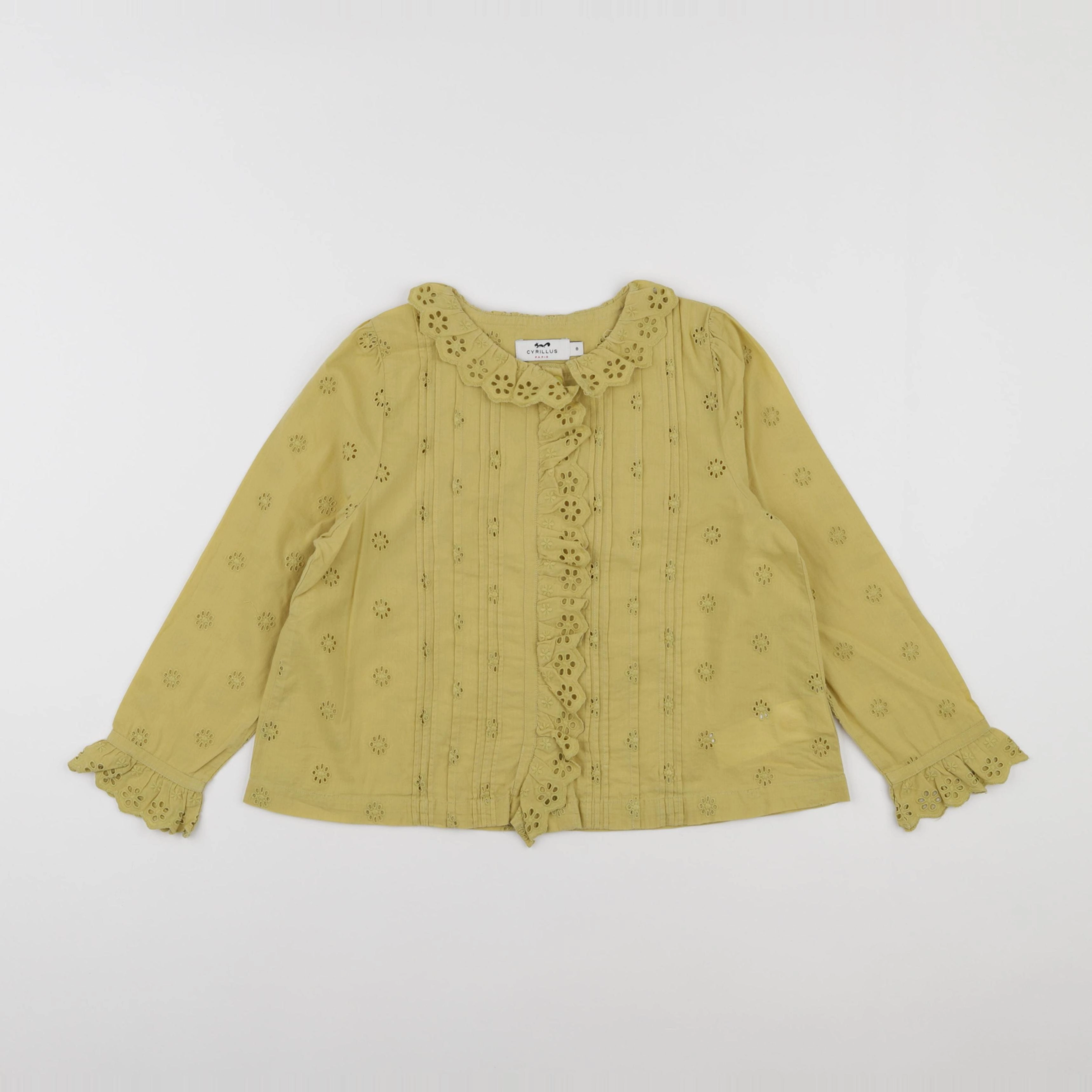 Cyrillus - blouse jaune - 8 ans