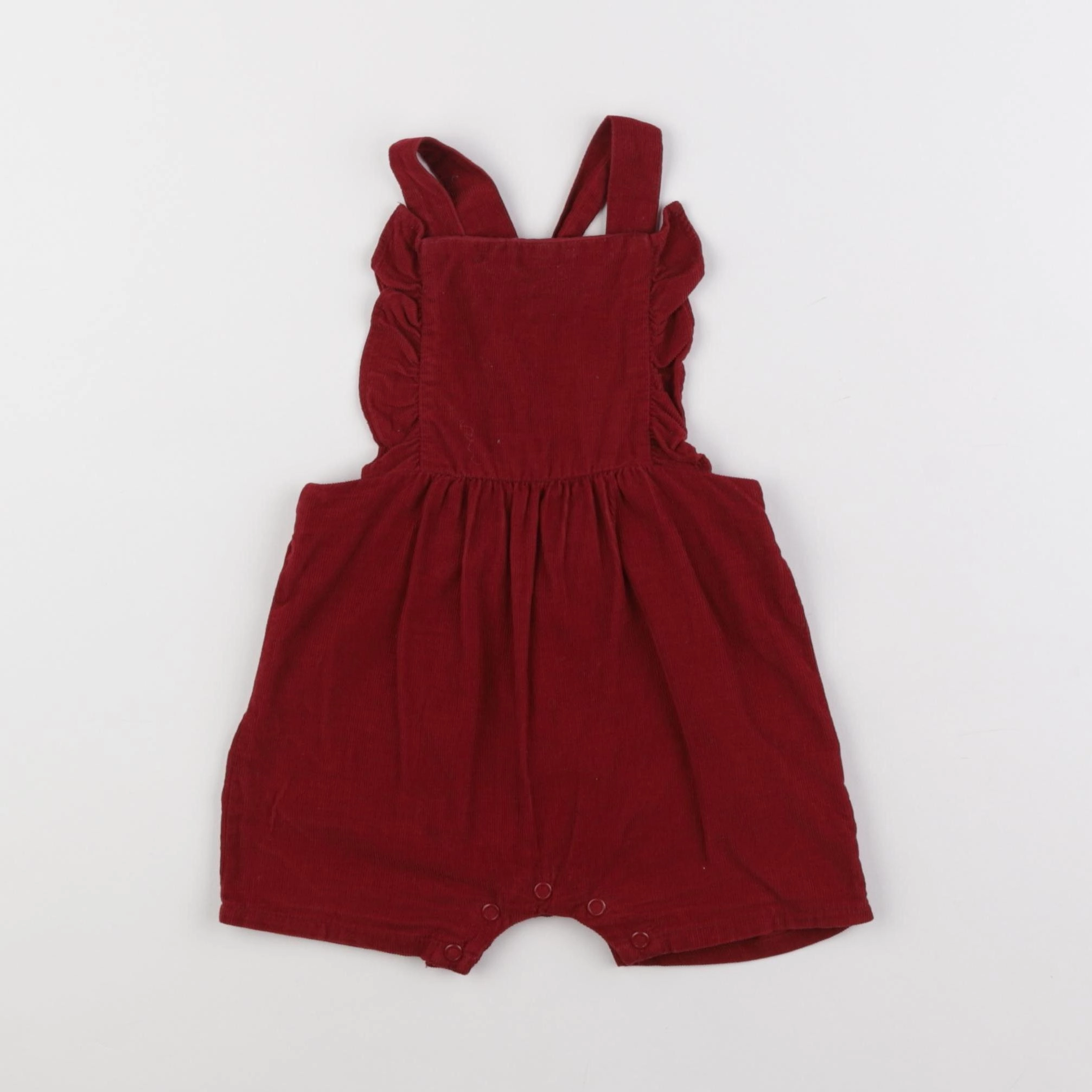 Cyrillus - salopette rouge - 12 mois