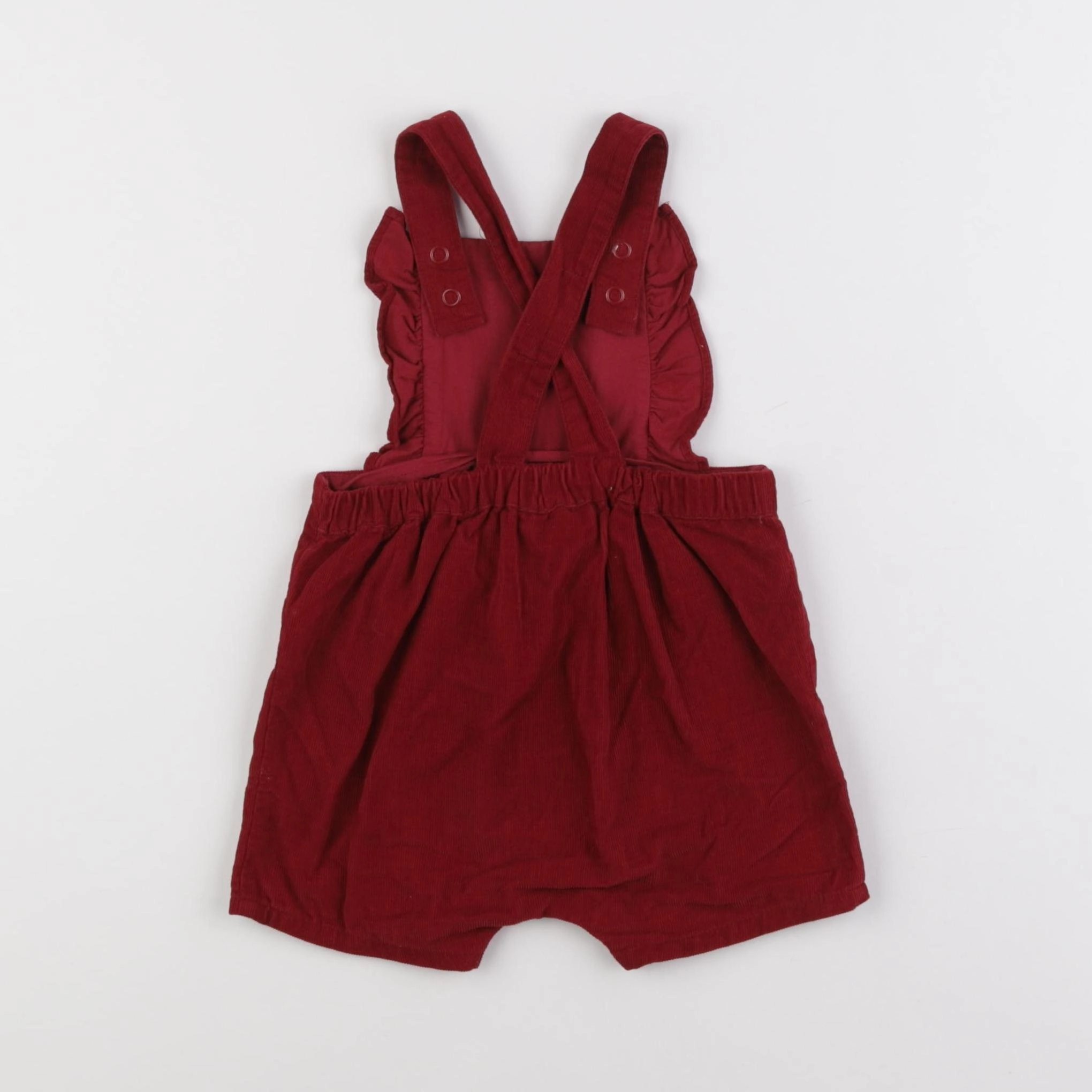 Cyrillus - salopette rouge - 12 mois