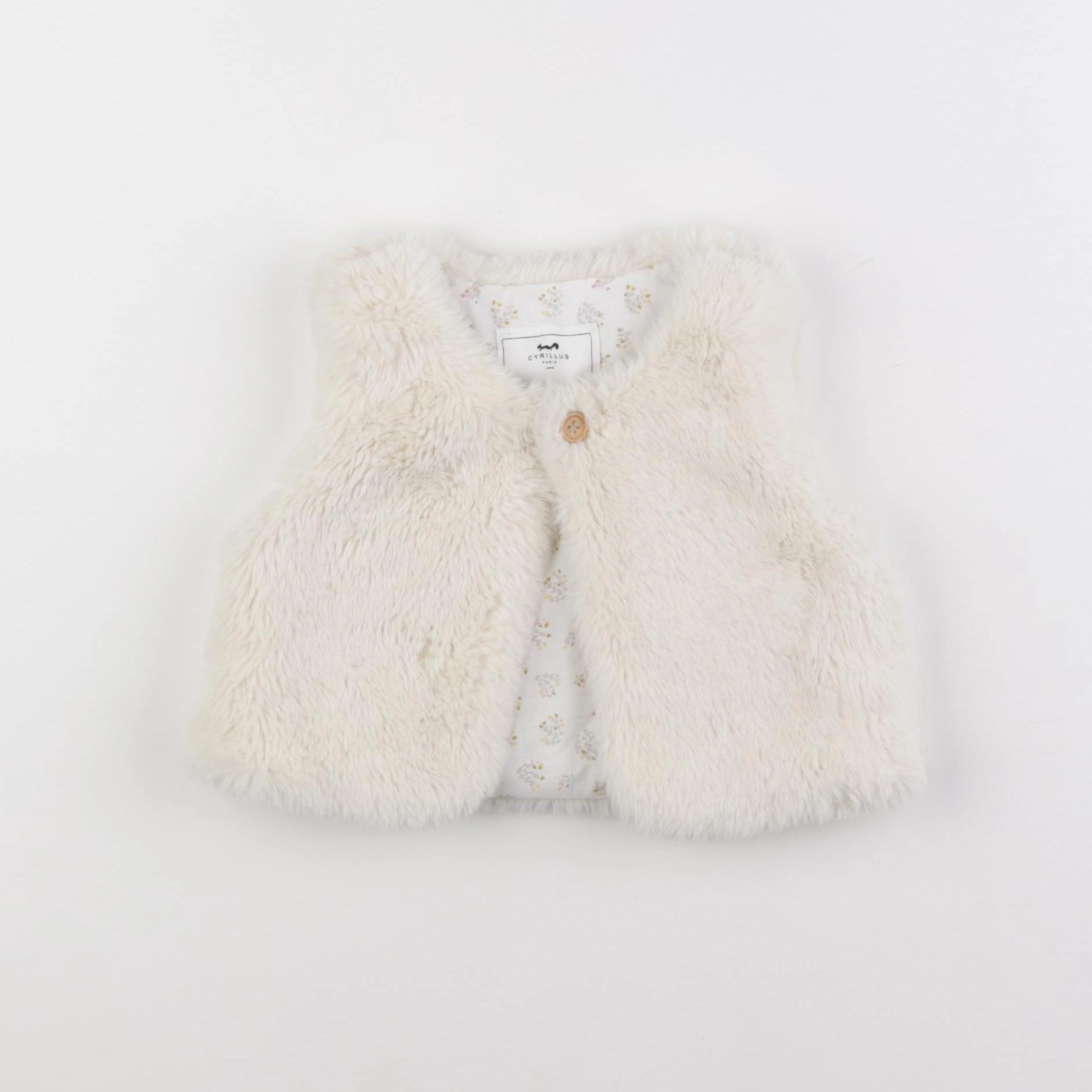 Cyrillus - gilet blanc - 12 mois