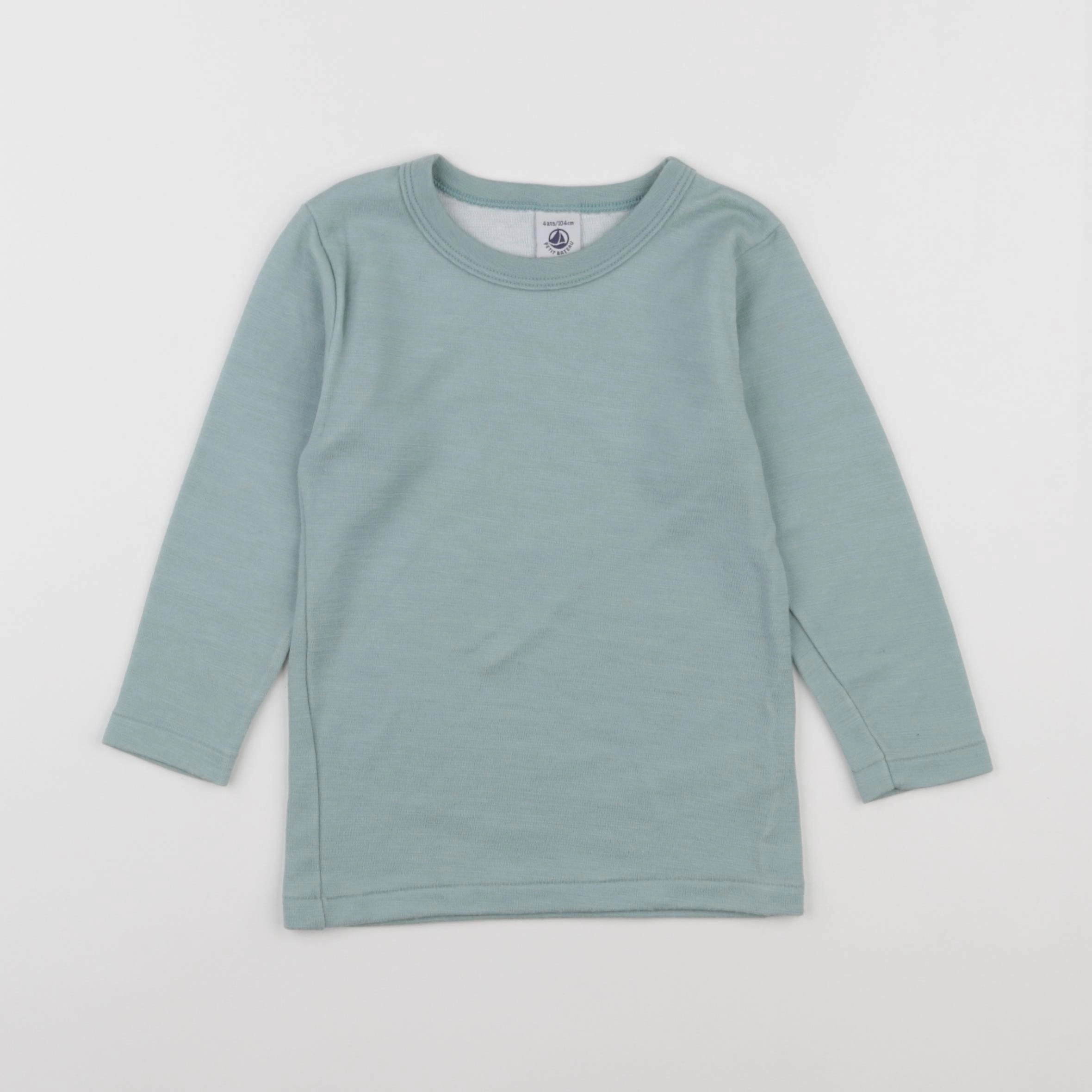 Petit Bateau - maillot de corps vert - 4 ans