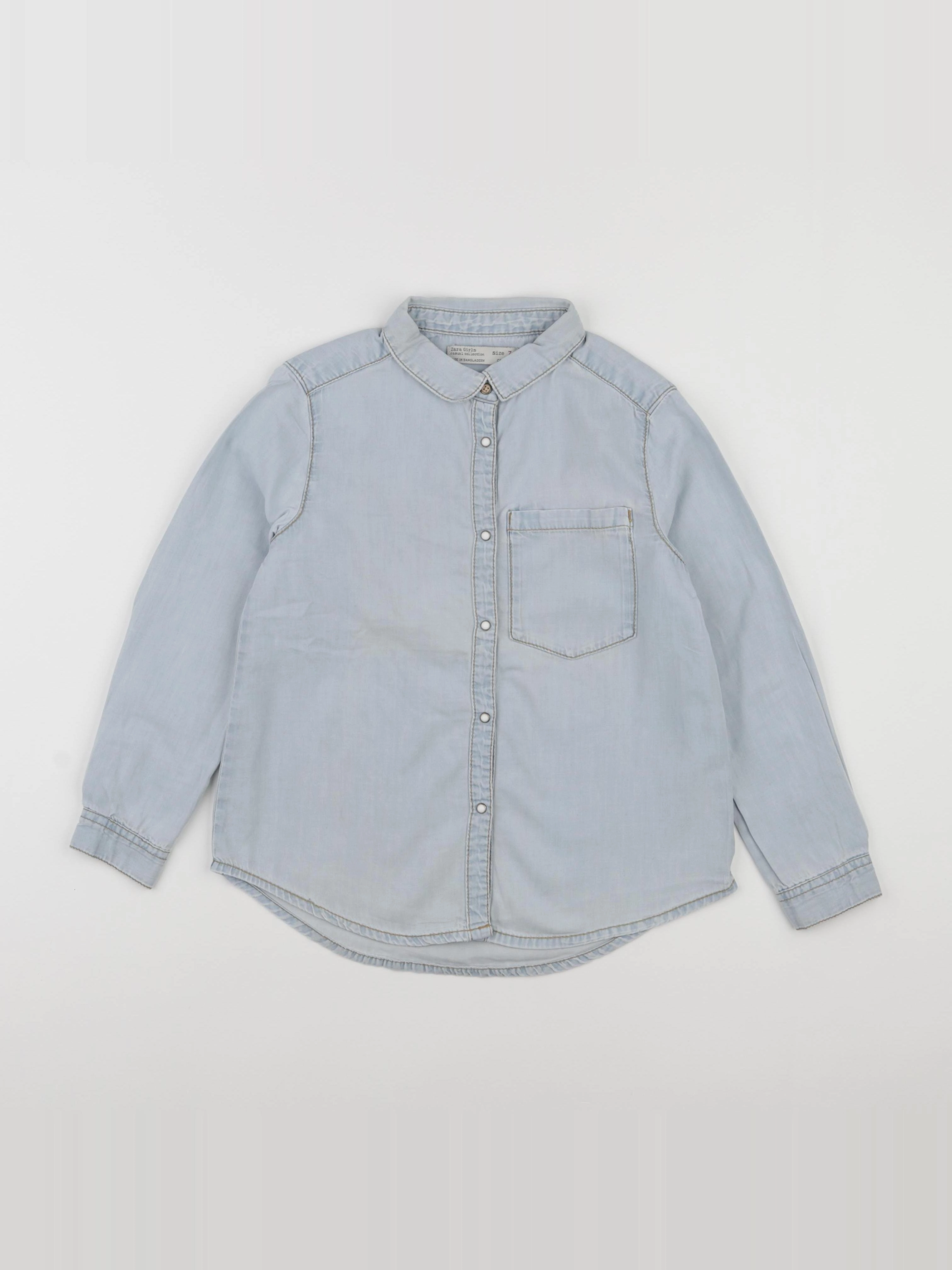 Zara - chemise bleu - 7 ans