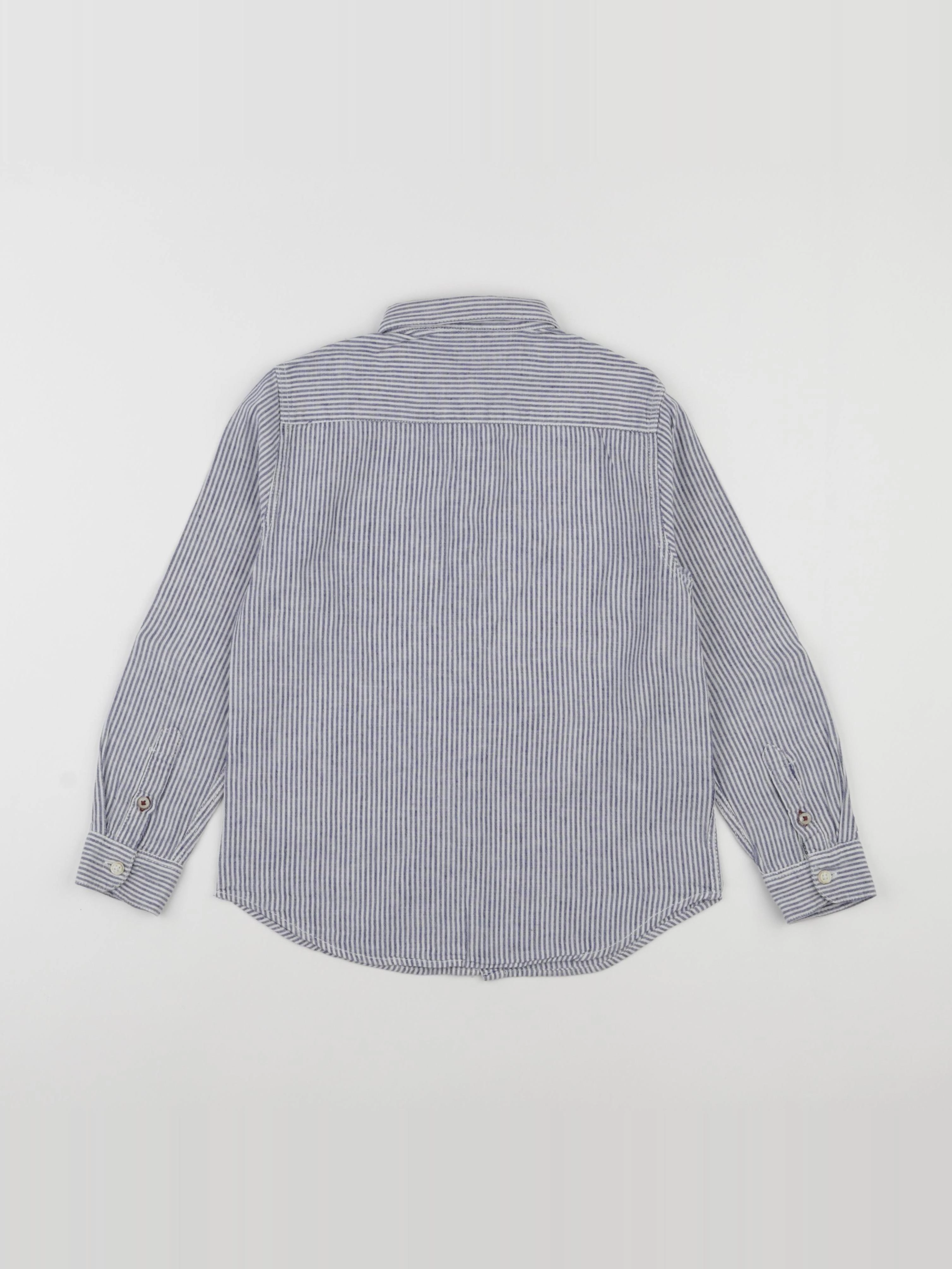 Zara - chemise bleu, blanc - 8 ans